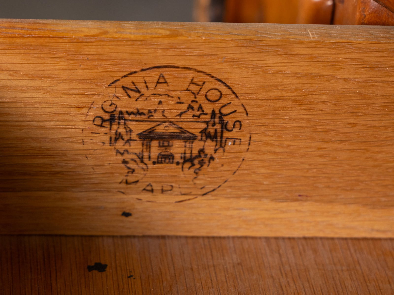 Vintage Solid Maple Virginia House Conestoga Wagon Vanity Desk & Chair - 13