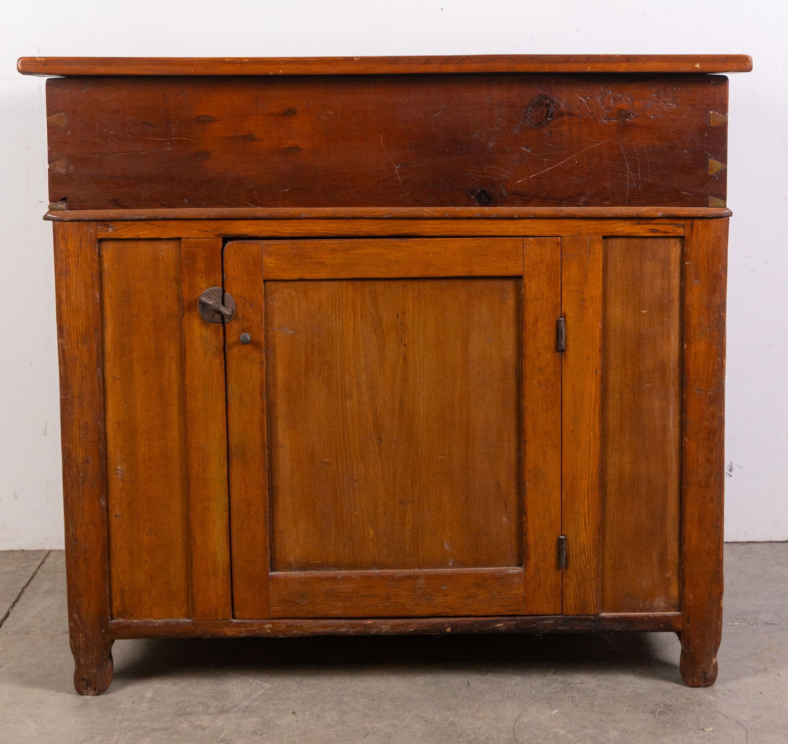 Antique Early Primitive Dry Sink w/ Visible Dovetailed Joinery (1 of 9)