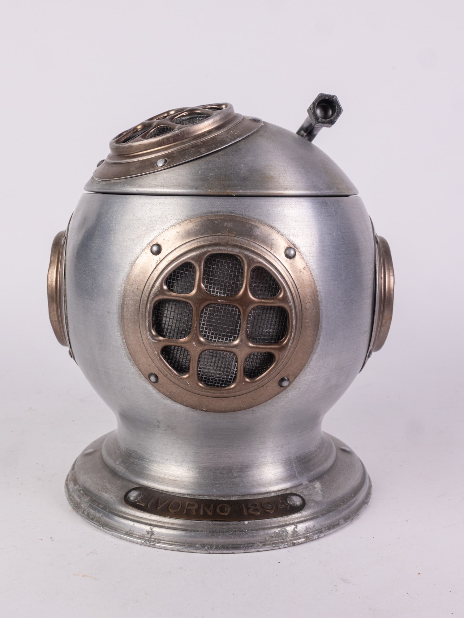 Livorno 1894 Submarine Helmet Ice Container (1 of 6)