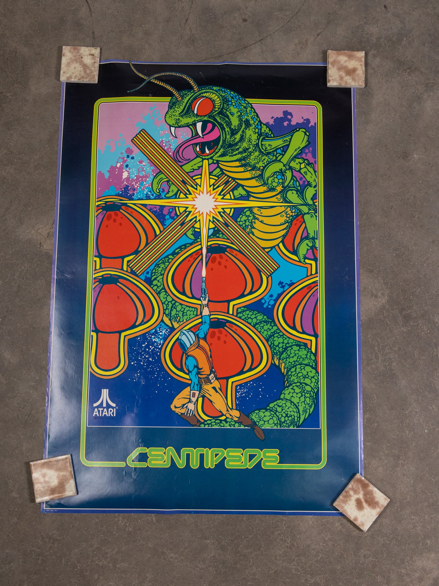 1981 Atari "Centipede" Vintage Poster (1 of 3)
