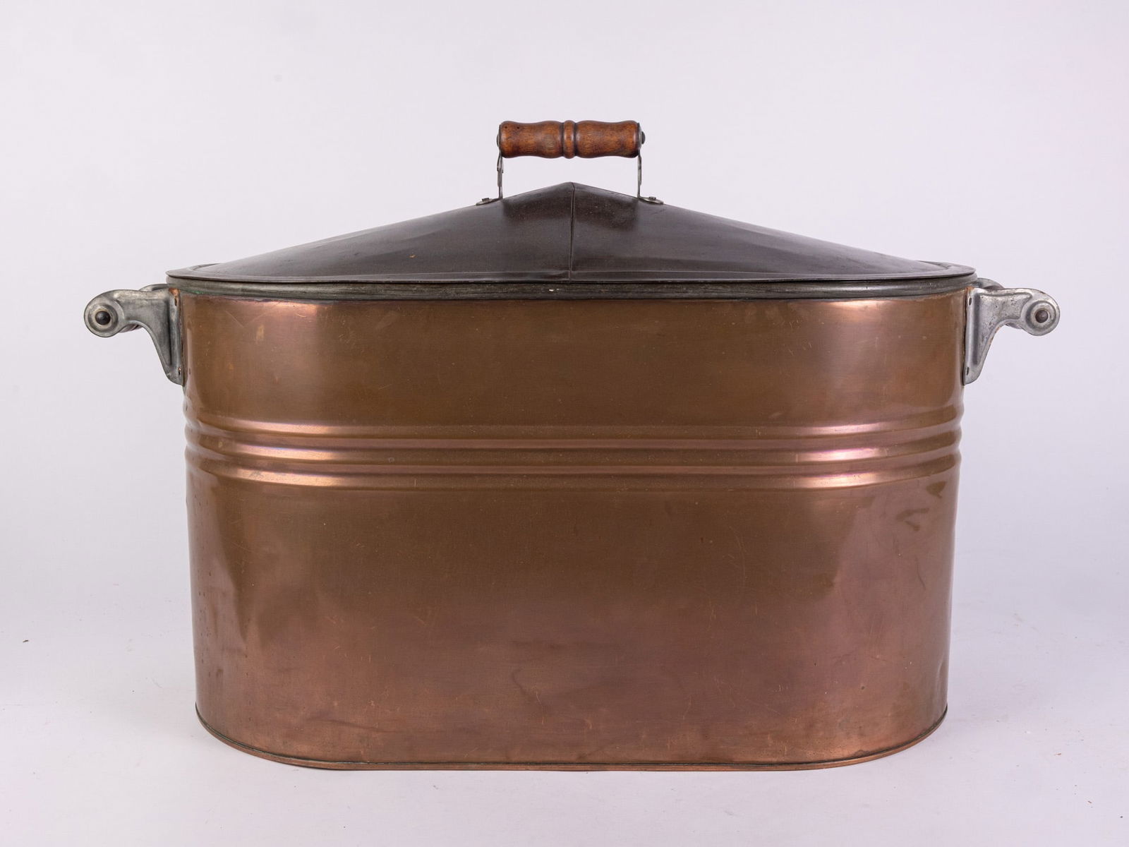 Large Vintage Style Copper Tub with Lid (1 of 4)