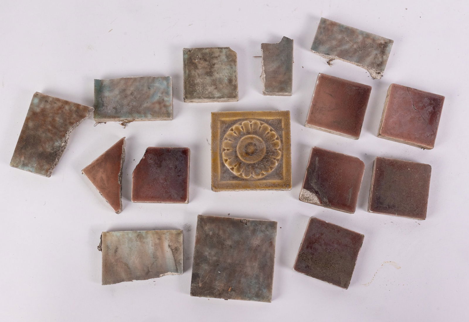 Assorted Vintage Architectural Salvage Ceramic Tiles (1 of 6)