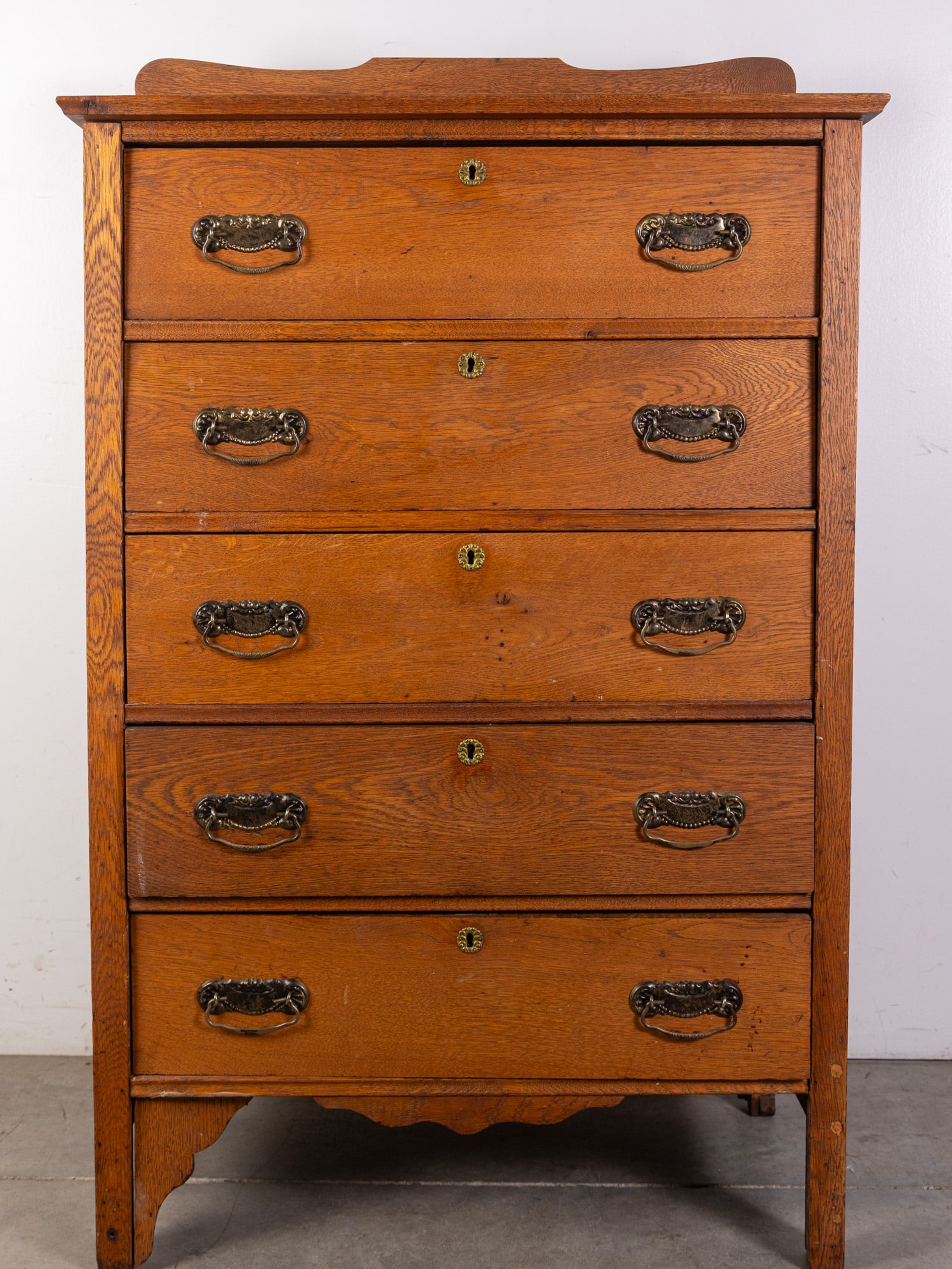 Antique Larkin Company Oak Chest of Drawers (1 of 8)