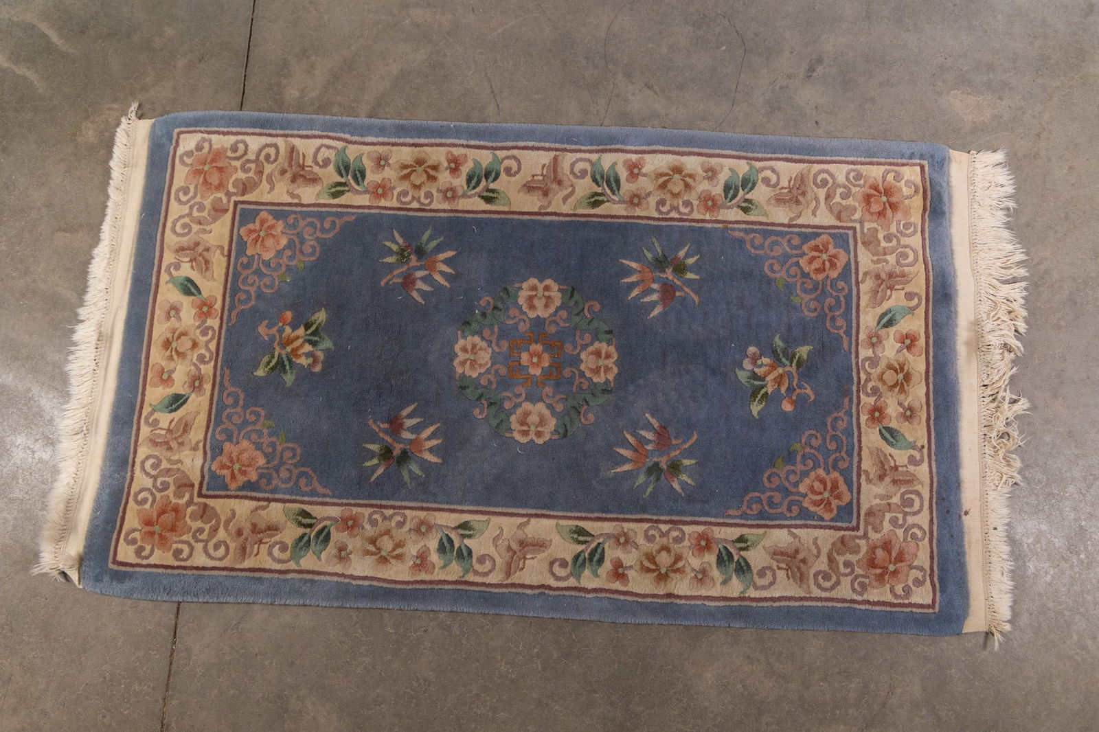 Vintage Floral Patterned Wool Rug (1 of 2)