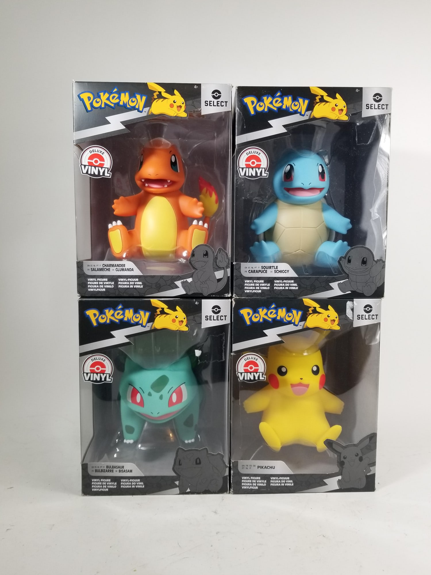 Four Pokemon Select Vinyl Figures: Four Pokemon Select Vinyl Figures, Includes bulbasaur, charmander, pikachu, and squirtleSize11" x 8" x 8"LiteratureBrooks Auction – Online Auction Terms & Conditions Contact: (856) 694-2960 |