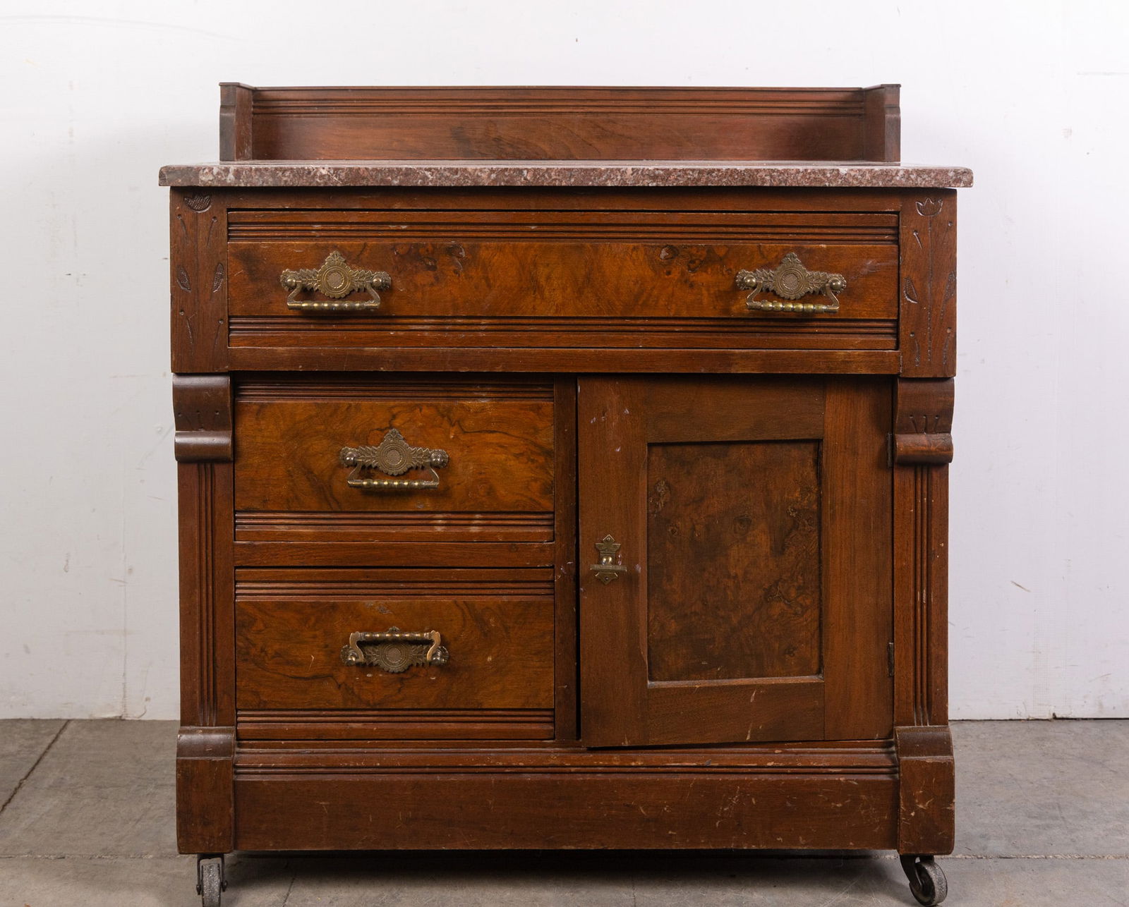 Antique American Eastlake Marble Top Washstand (1 of 6)