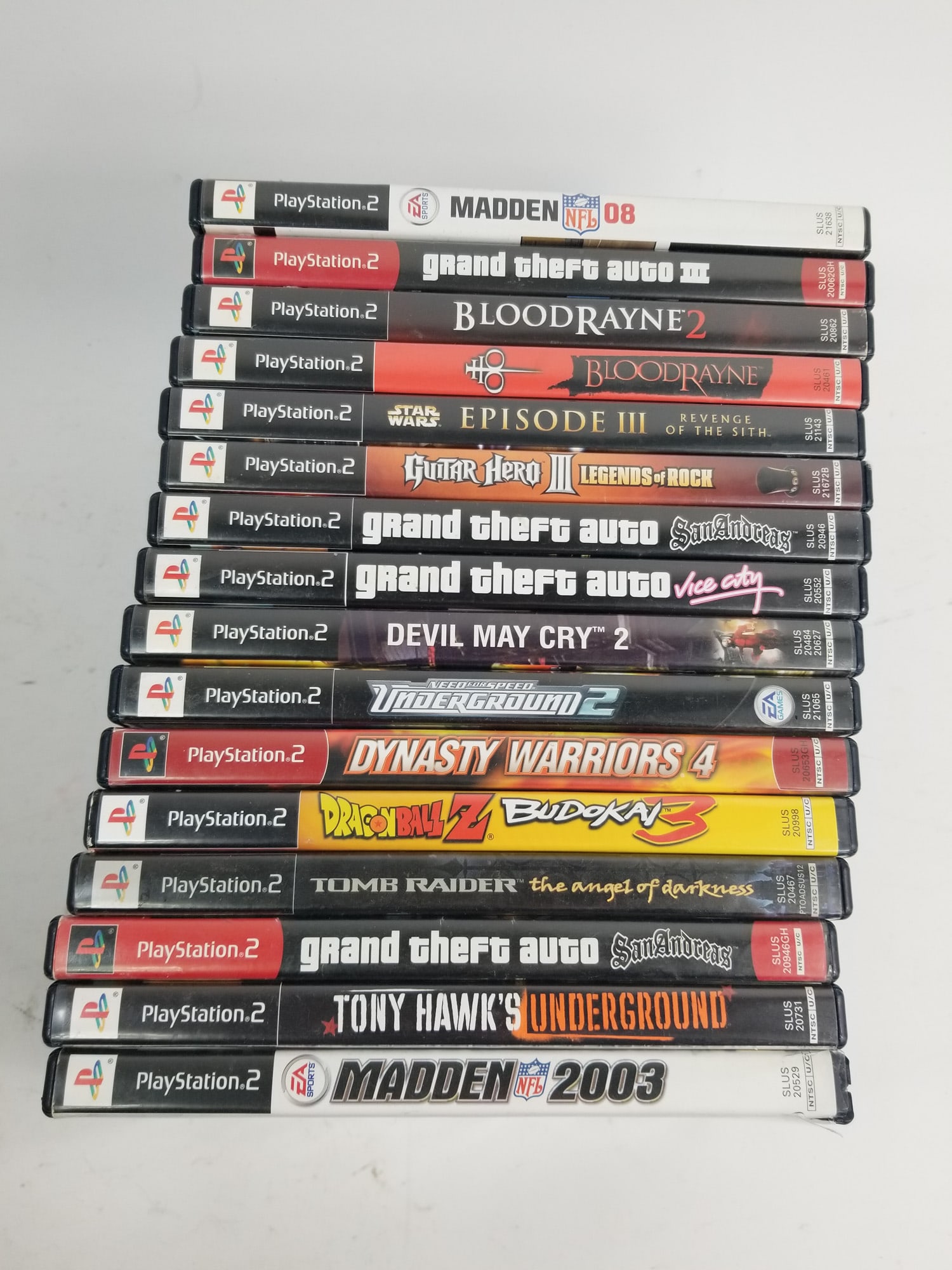 Lot of Assorted PS2 Playstation 2 Games: Lot of Assorted PS2 Playstation 2 Games Size 7" x 12" x 12" Literature Brooks Auction – Online Auction Terms & Conditions Contact: (856) 694-2960 | info@brooks.auction READ BEFORE YOU BID:</