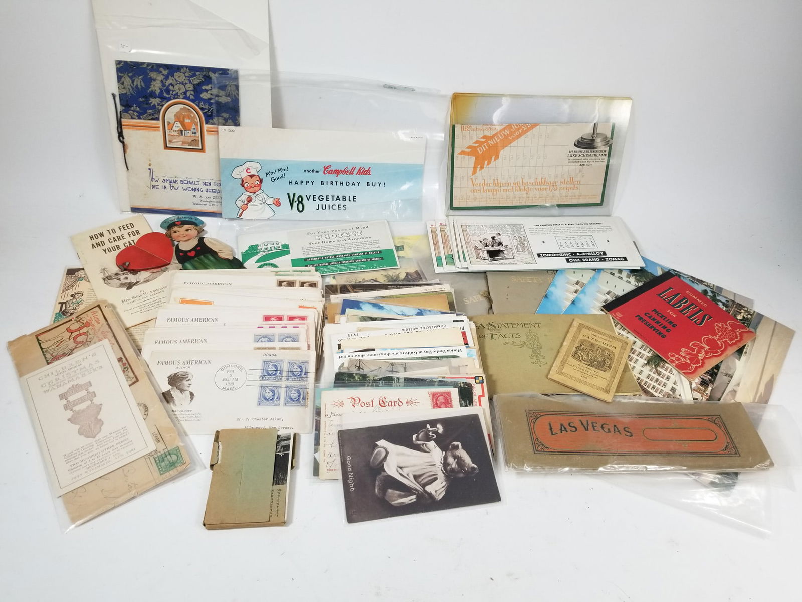 Lot of Assorted Vintage and Antique Postcards and Ephemera (1 of 3)