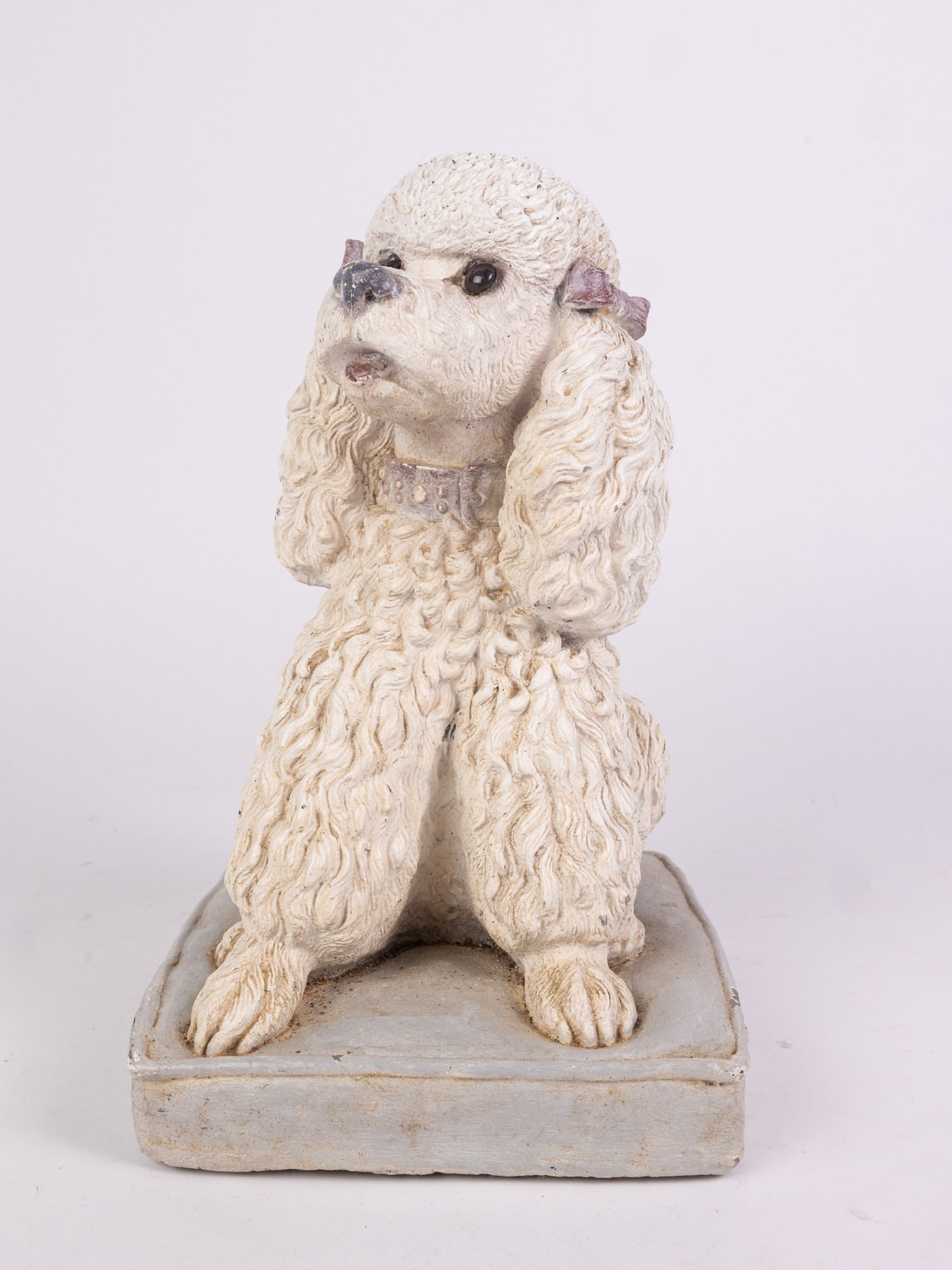 Vintage Concrete Poodle Statue: Vintage Concrete Poodle Statue Size 14" H Literature Brooks Auction – Online Auction Terms & Conditions Contact: (856) 694-2960 | info@brooks.auction READ BEFORE YOU BID: We want you to