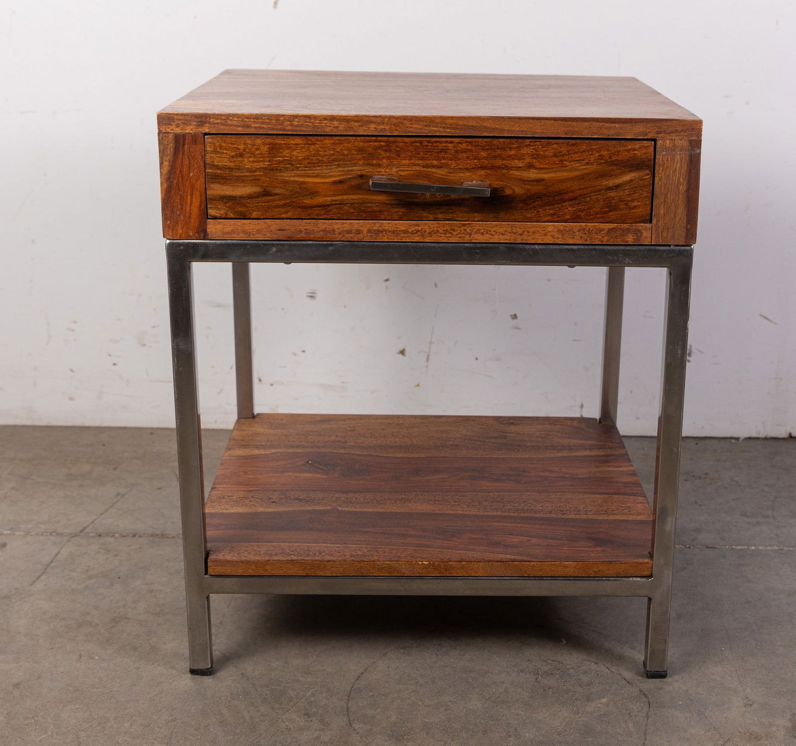 Modern Style Chrome Accented End Table (1 of 5)