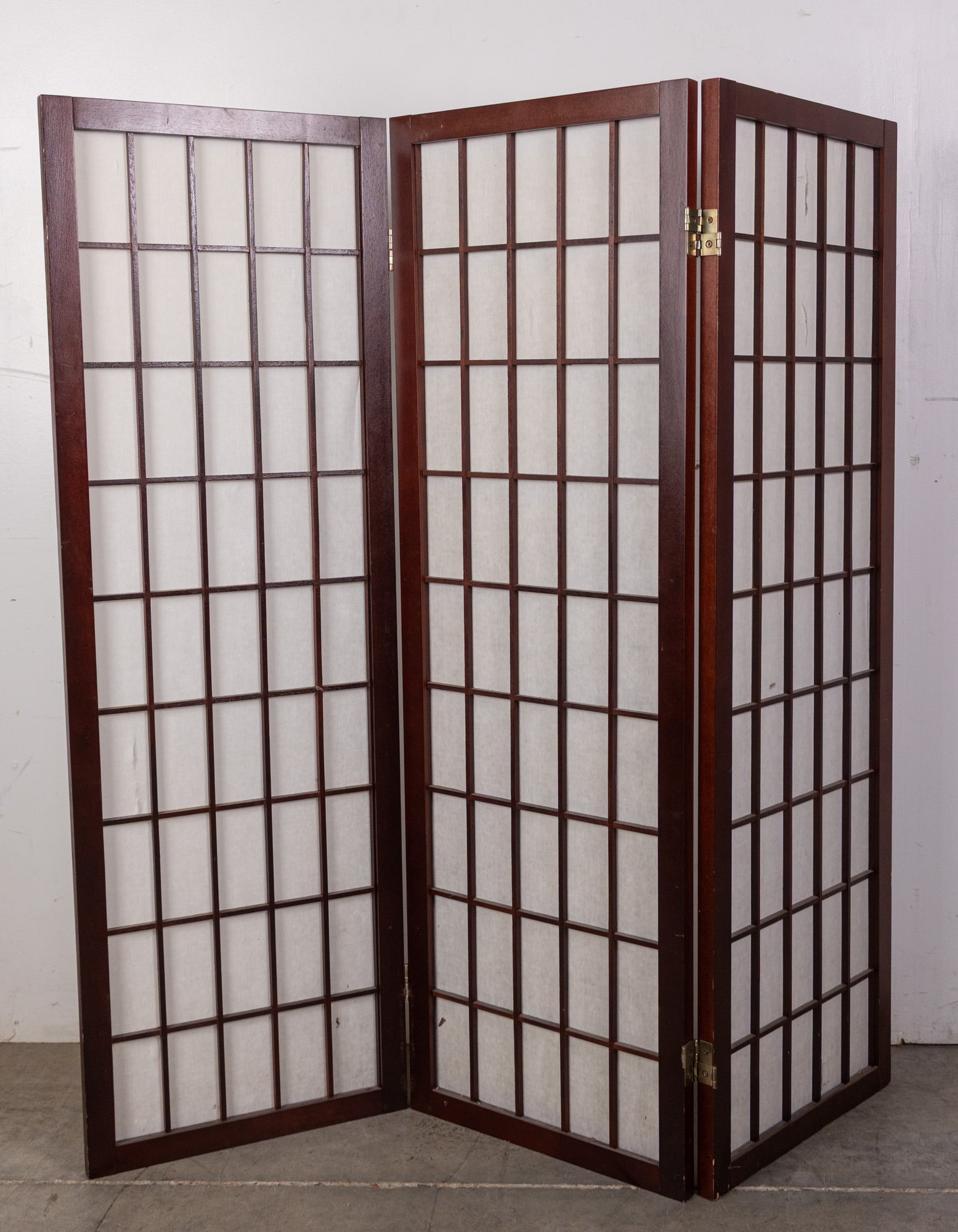 Contemporary Japanese Style 3-Panel Shoji Screen Room Divider (1 of 4)