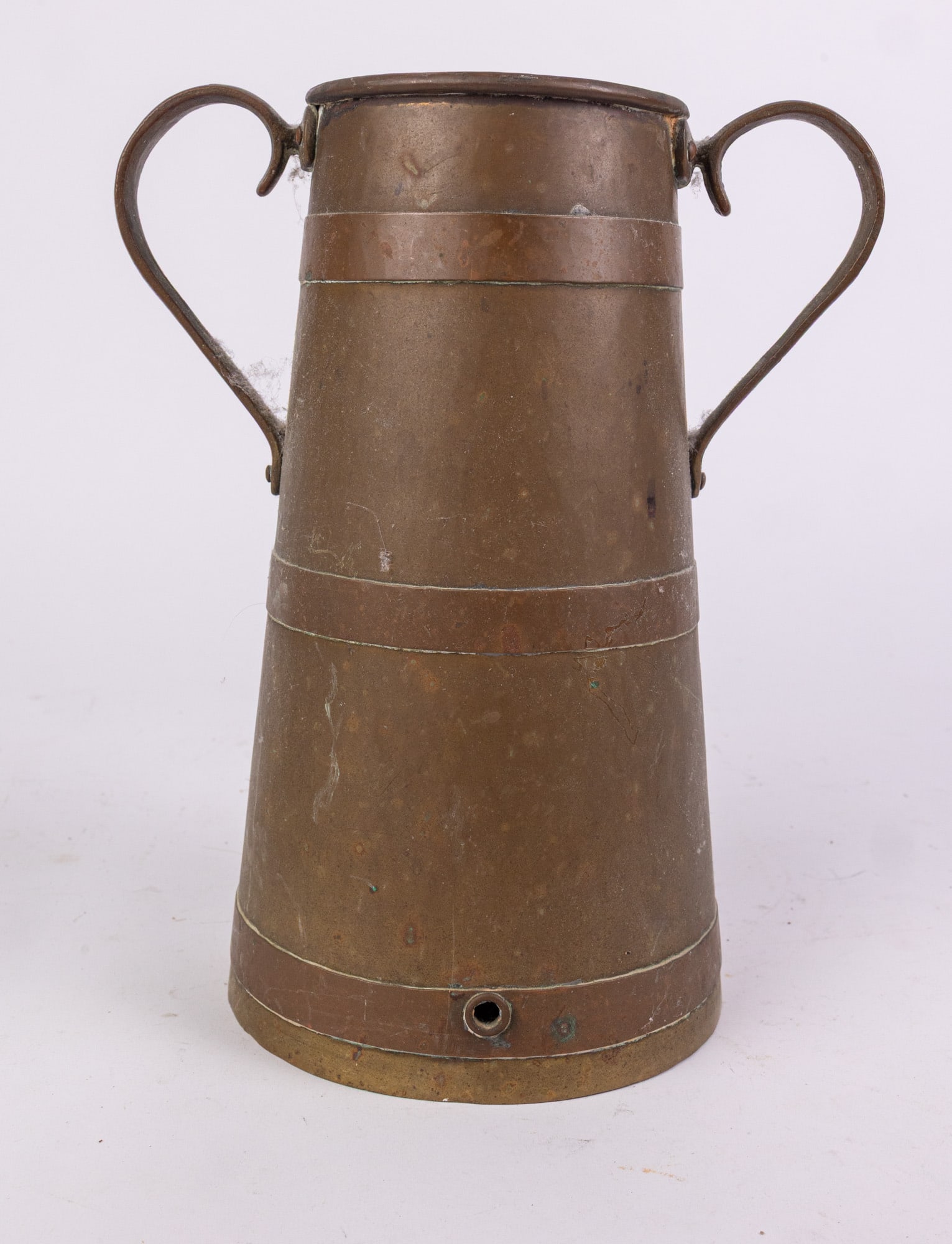 Vintage Brass Dual Handled Vessel: Vintage Brass Dual Handled VesselSize12" HLiteratureBrooks Auction – Online Auction Terms & Conditions Contact: (856) 694-2960 | info@brooks.auction READ BEFORE YOU BID: We want you to feel