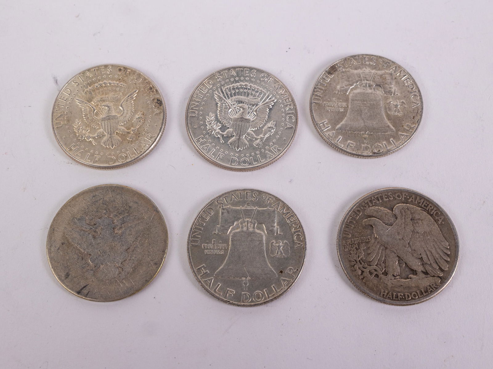 6 Constitutional SIlver Half Dollars - 2