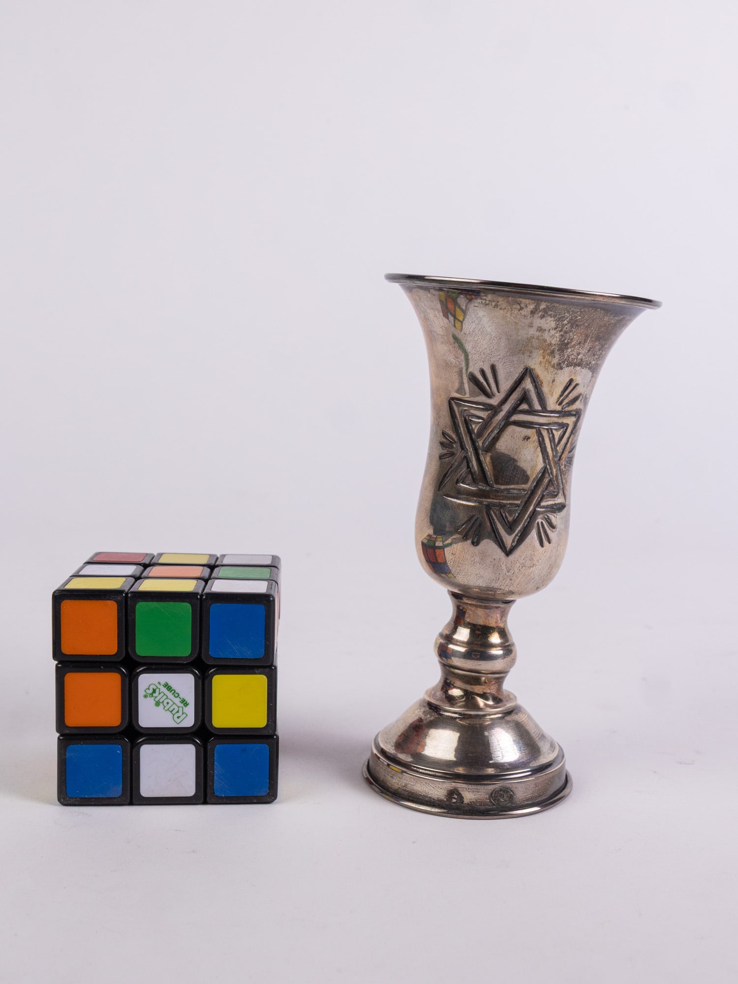 Silver Kiddush Cup Stamped Sterling - 2