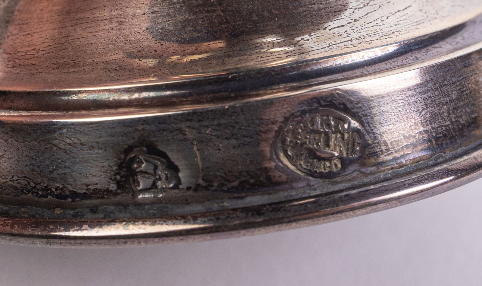 Silver Kiddush Cup Stamped Sterling - 4