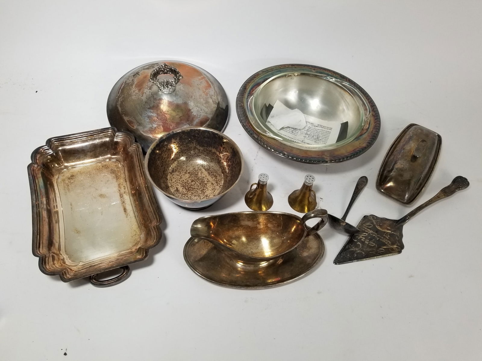 Silver Plate Lot - Serveware,Serving Platter, Tray Ft Gotham Silver Plate (1 of 2)