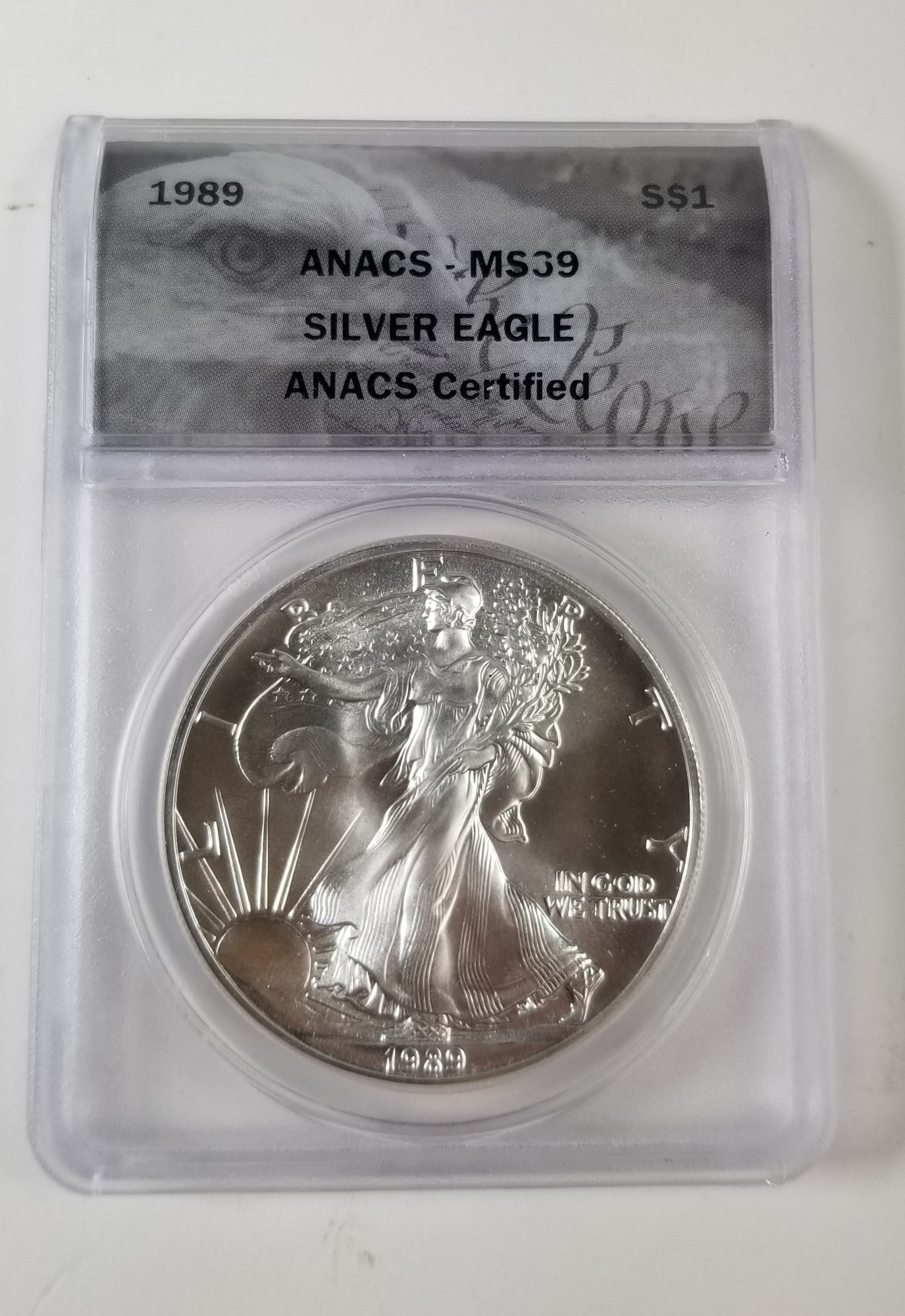 1989 Walking Liberty Silver Dollar ANACS MS69 (1 of 2)