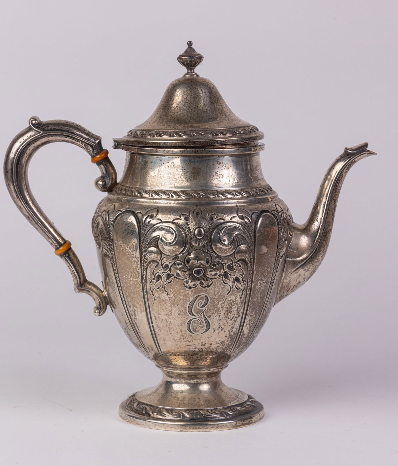 Amston | (5) Repoussé Sterling Holloware Tea & Coffee Service - 13