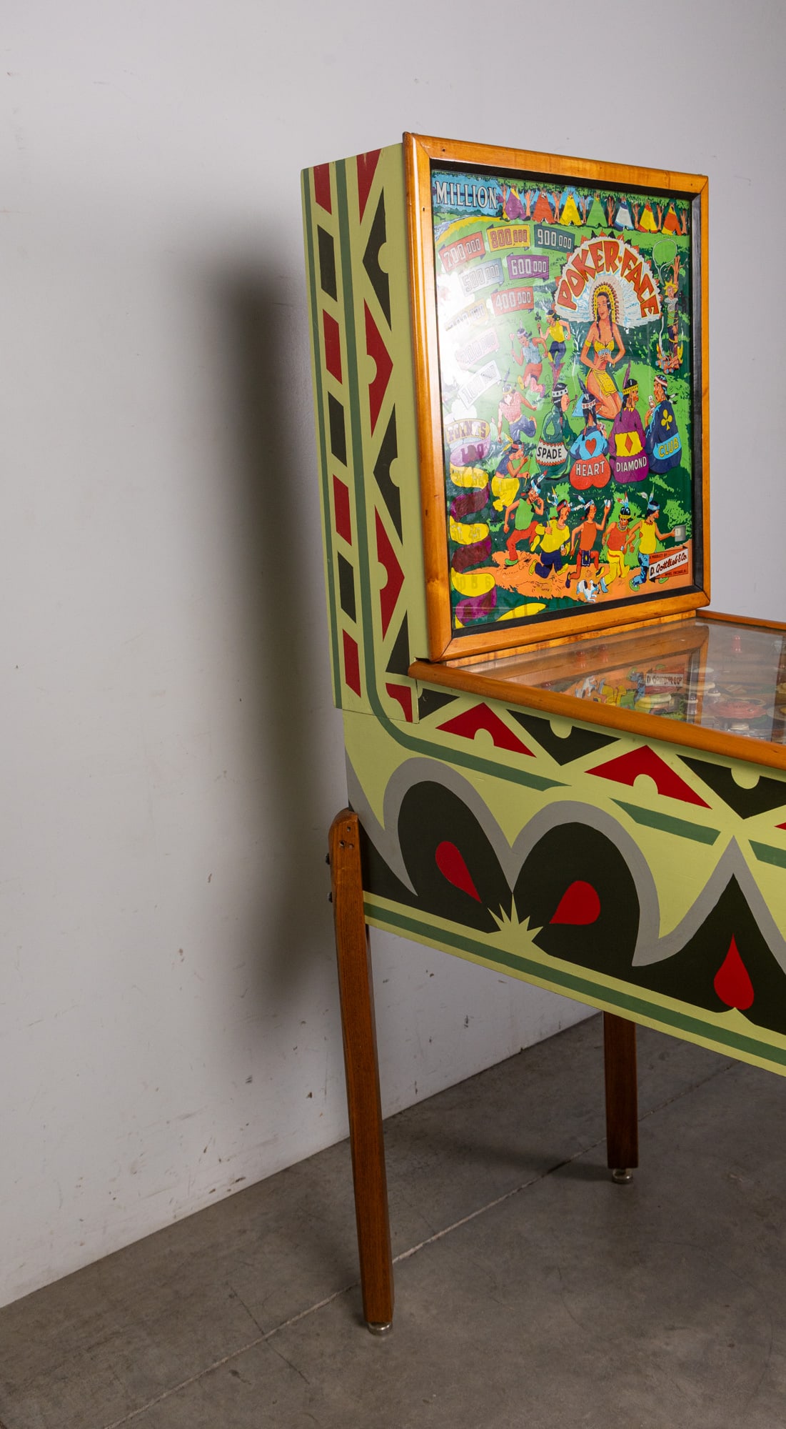 1953 D. Gottlieb & Company "Poker Face" Pinball Machine - 11
