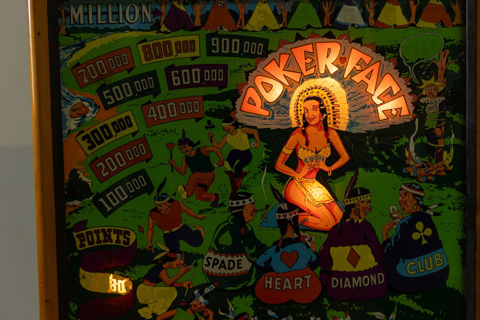 1953 D. Gottlieb & Company "Poker Face" Pinball Machine - 15