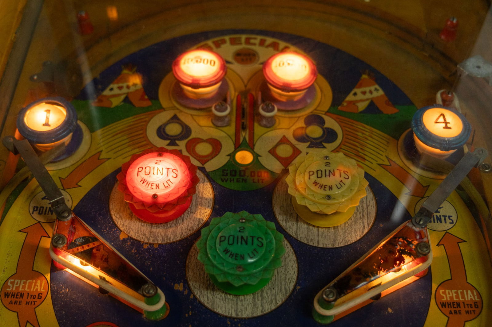 1953 D. Gottlieb & Company "Poker Face" Pinball Machine - 16