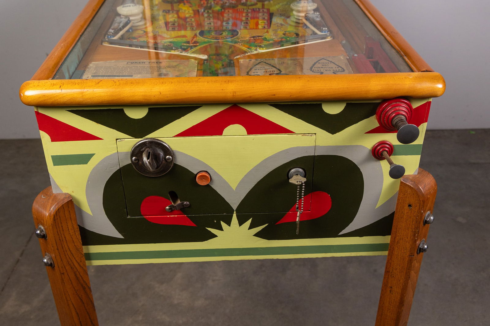 1953 D. Gottlieb & Company "Poker Face" Pinball Machine - 2