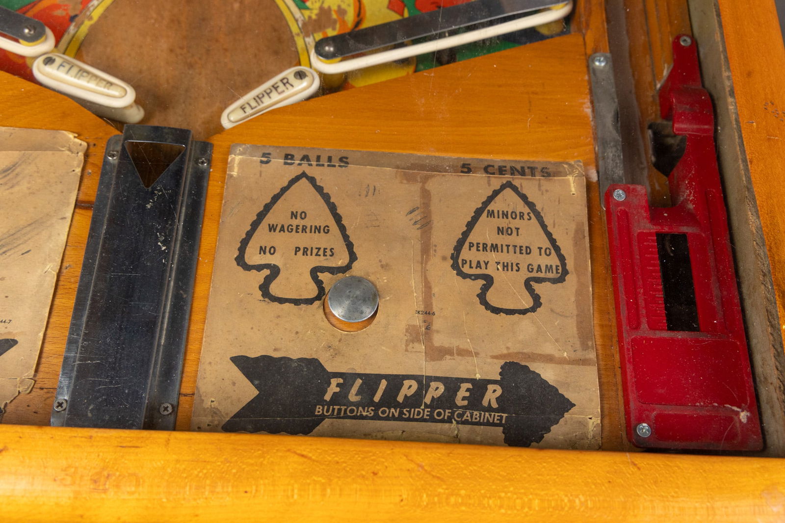 1953 D. Gottlieb & Company "Poker Face" Pinball Machine - 6