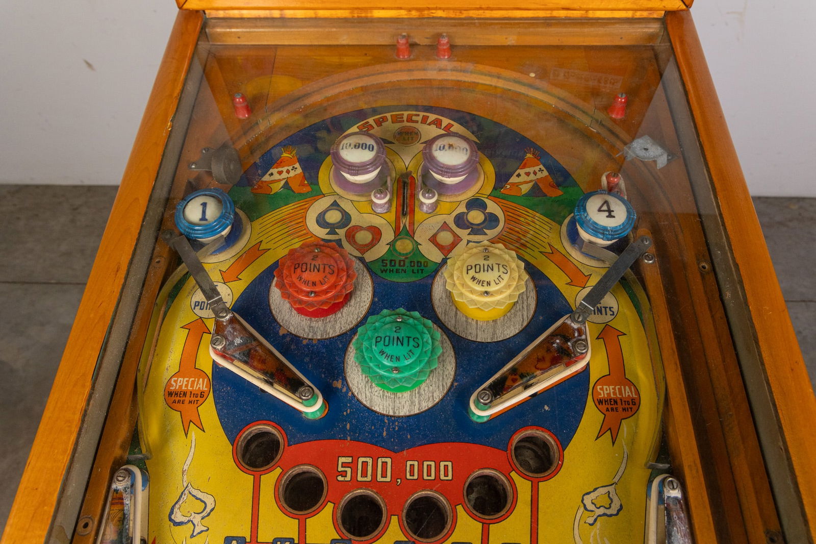 1953 D. Gottlieb & Company "Poker Face" Pinball Machine - 8
