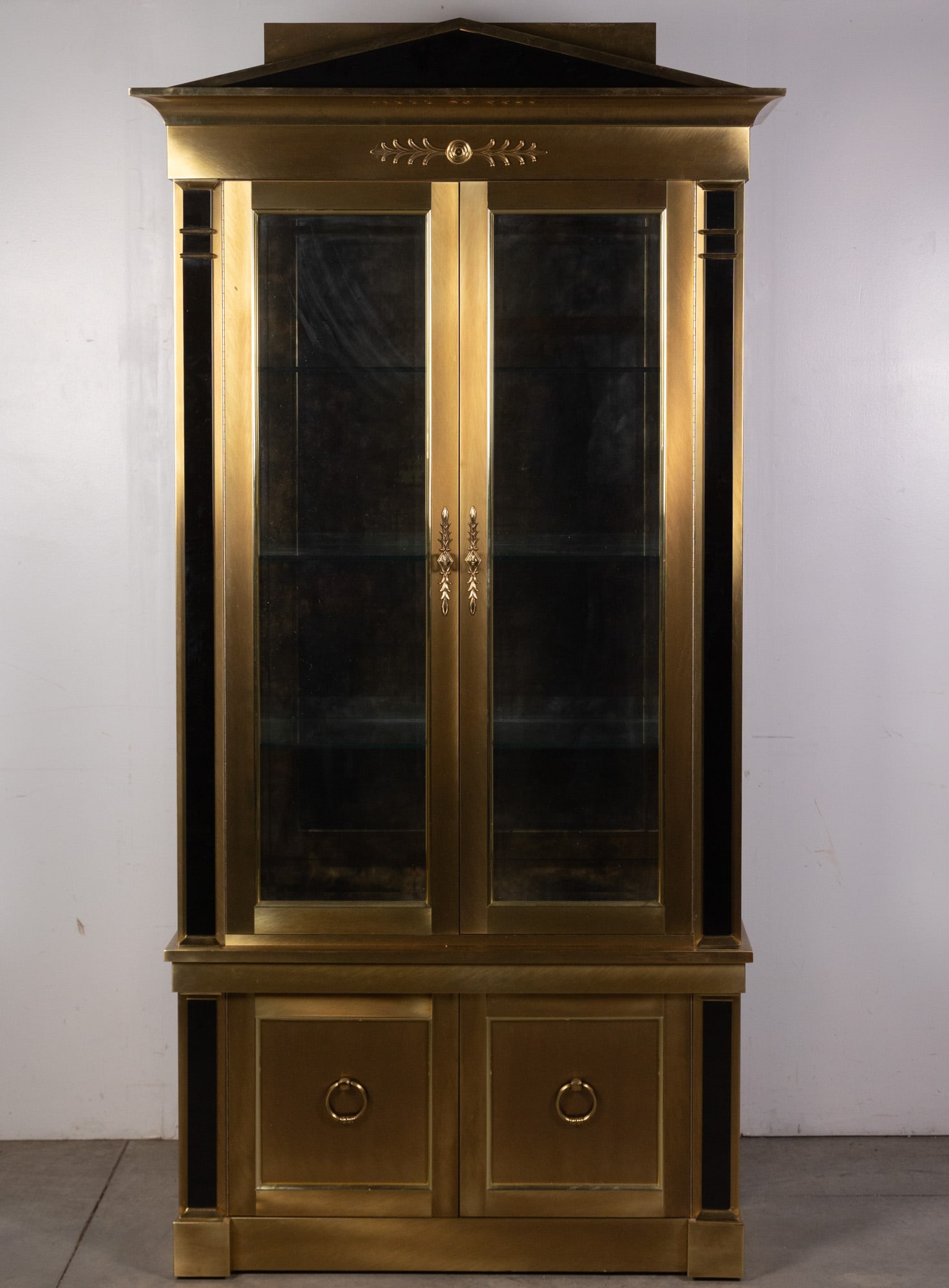 Mastercraft Neoclassical Brass Vitrine Cabinet (1 of 12)