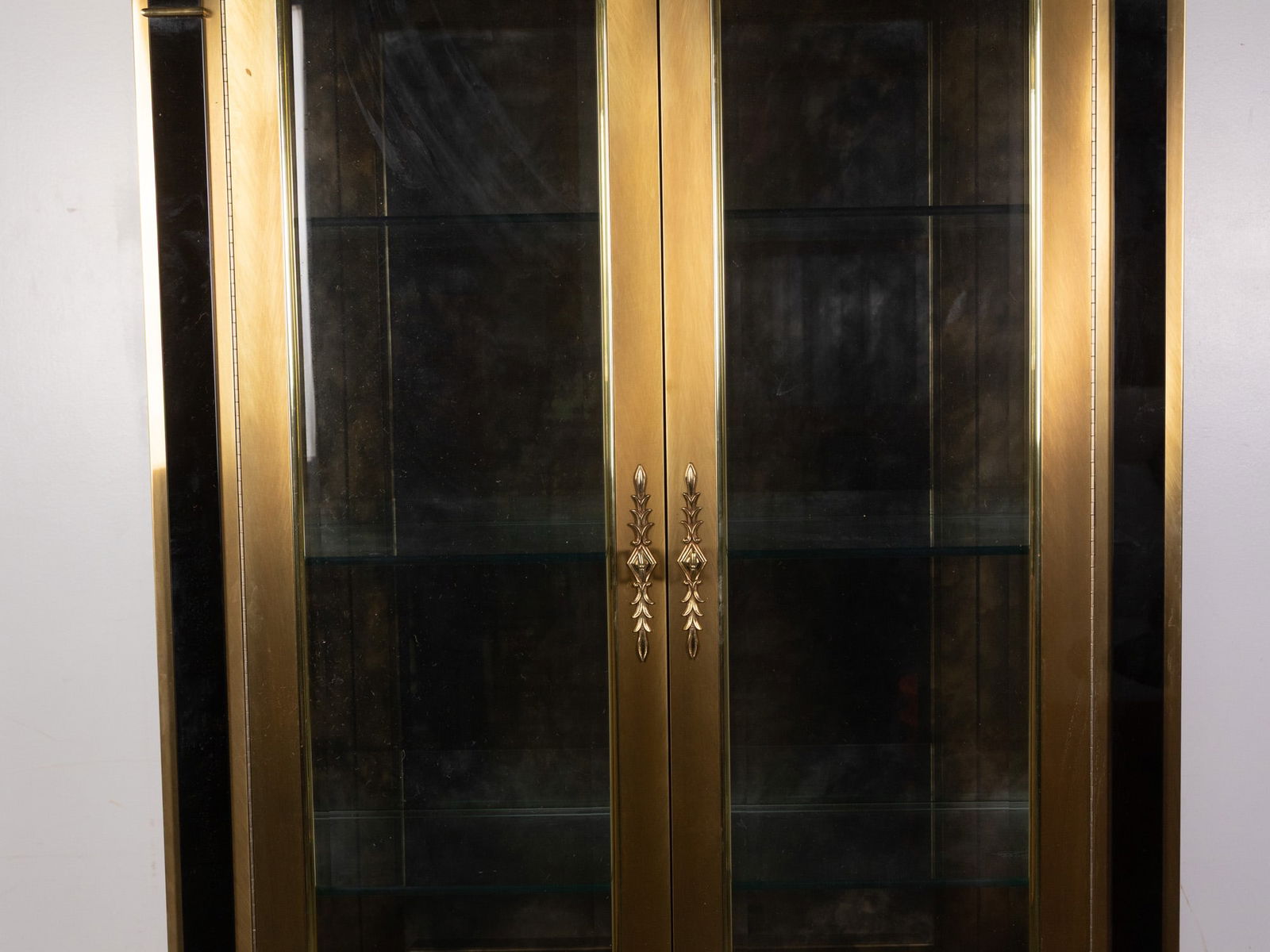 Mastercraft Neoclassical Brass Vitrine Cabinet - 3