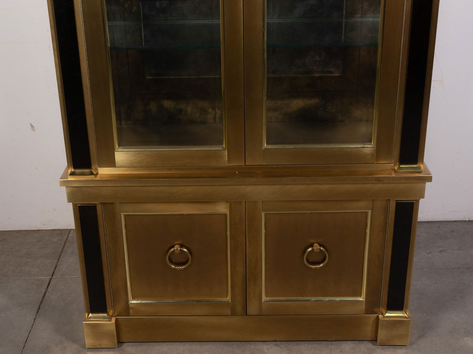Mastercraft Neoclassical Brass Vitrine Cabinet - 4