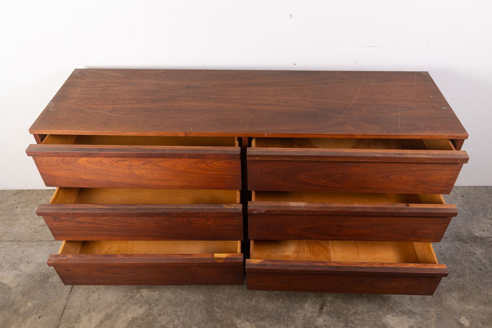 Modern Architectural Walnut Hutch - 10