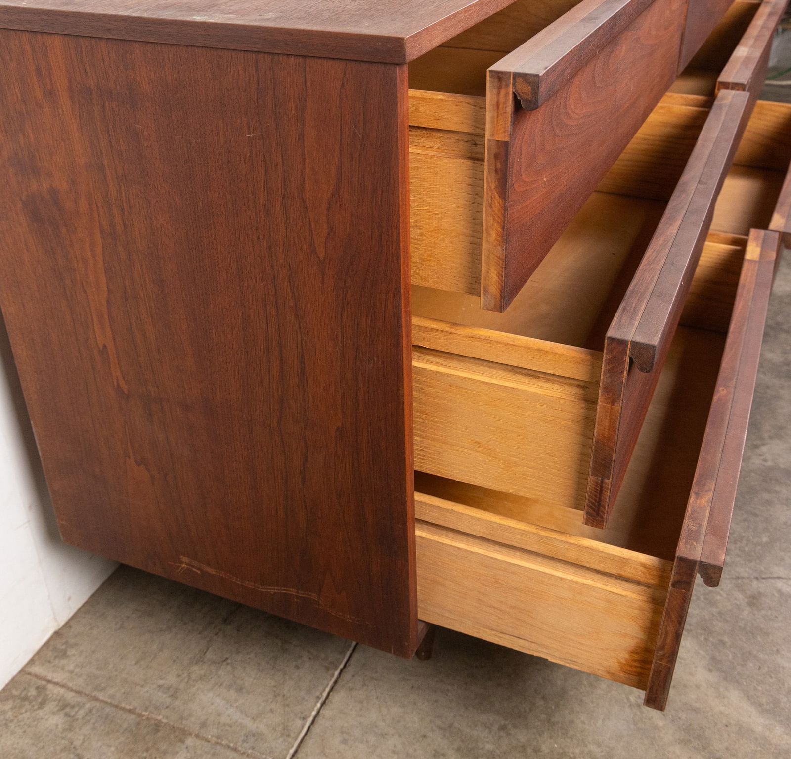 Modern Architectural Walnut Hutch - 11