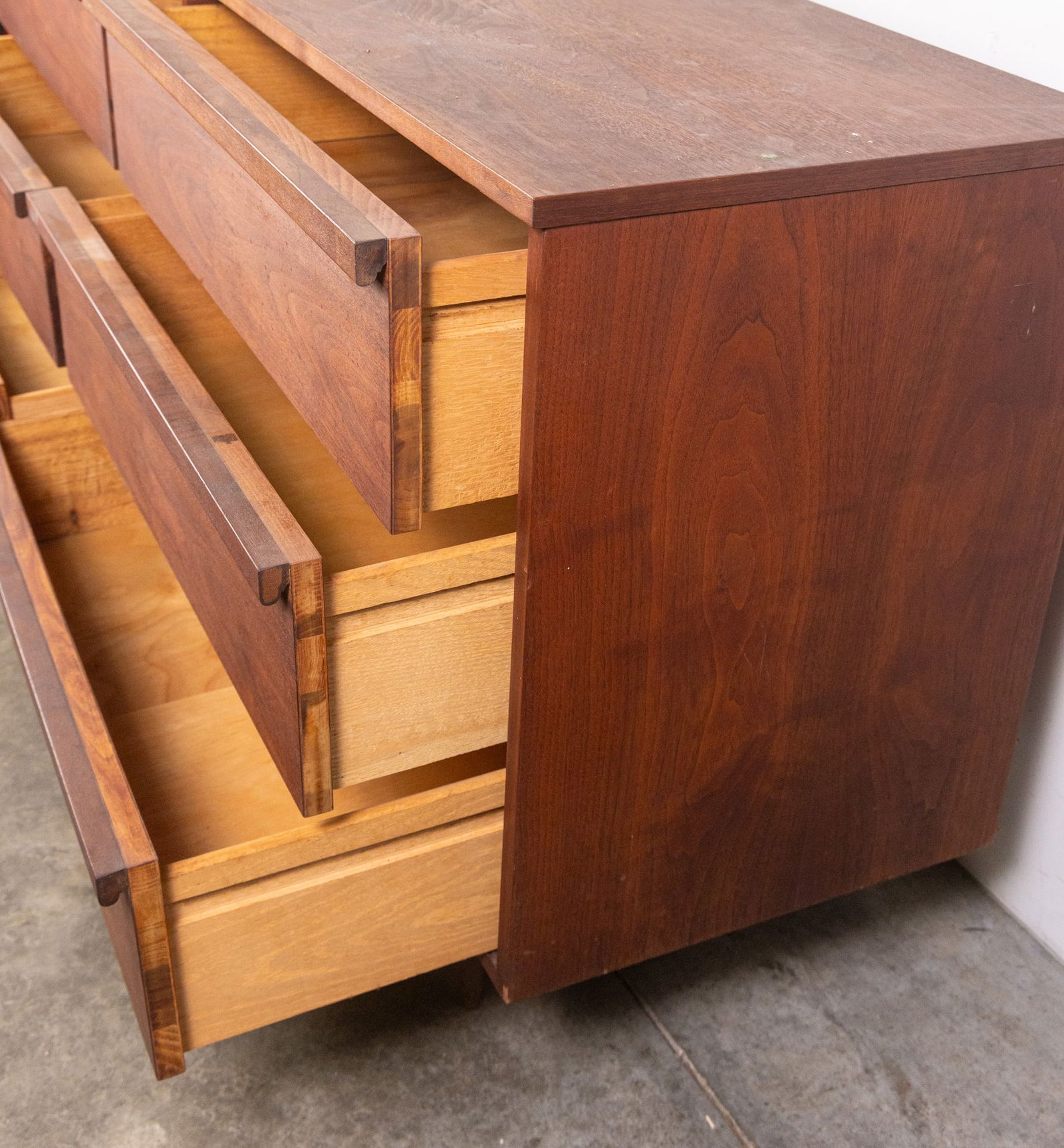 Modern Architectural Walnut Hutch - 12