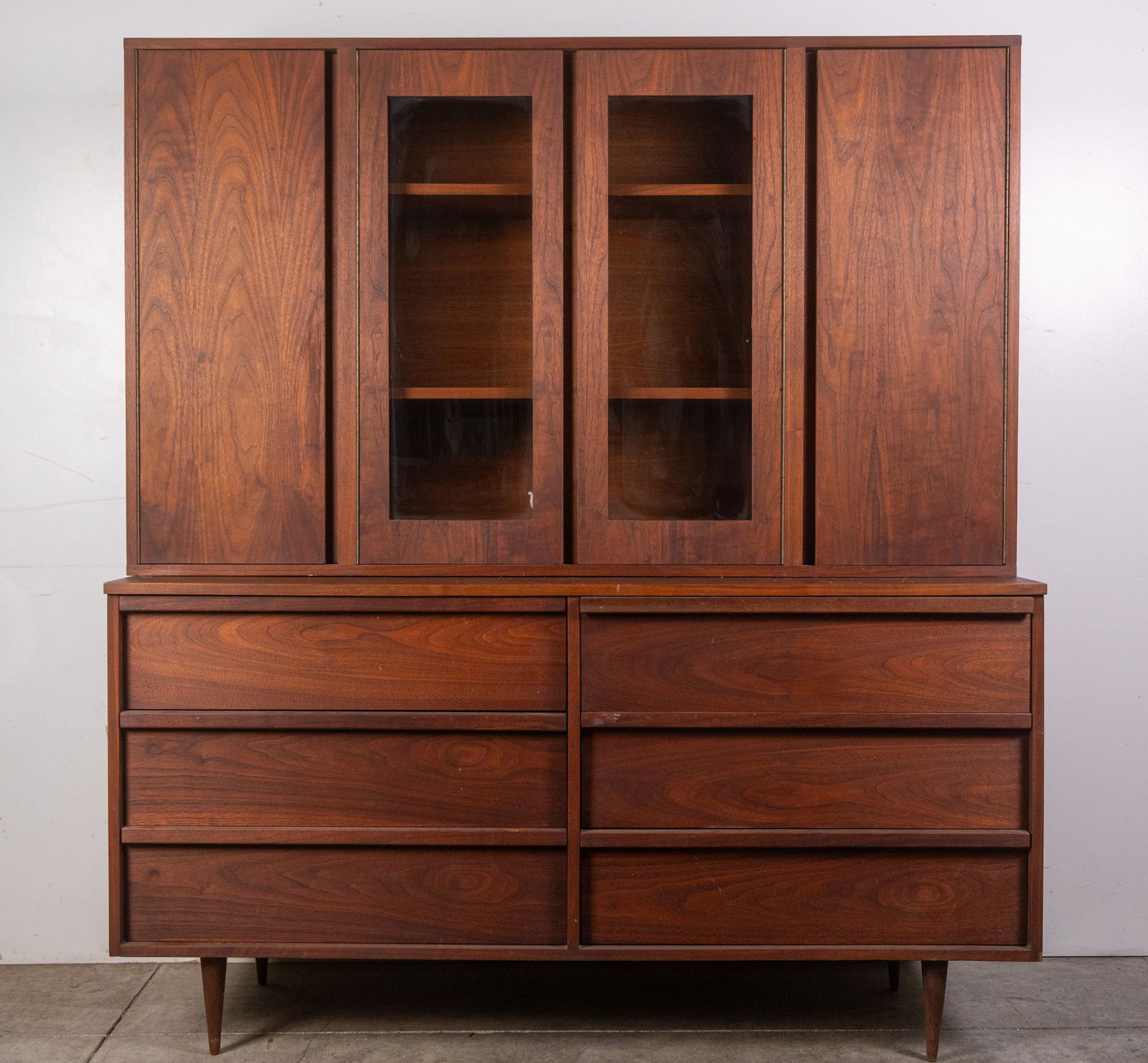 Modern Architectural Walnut Hutch (1 of 13)