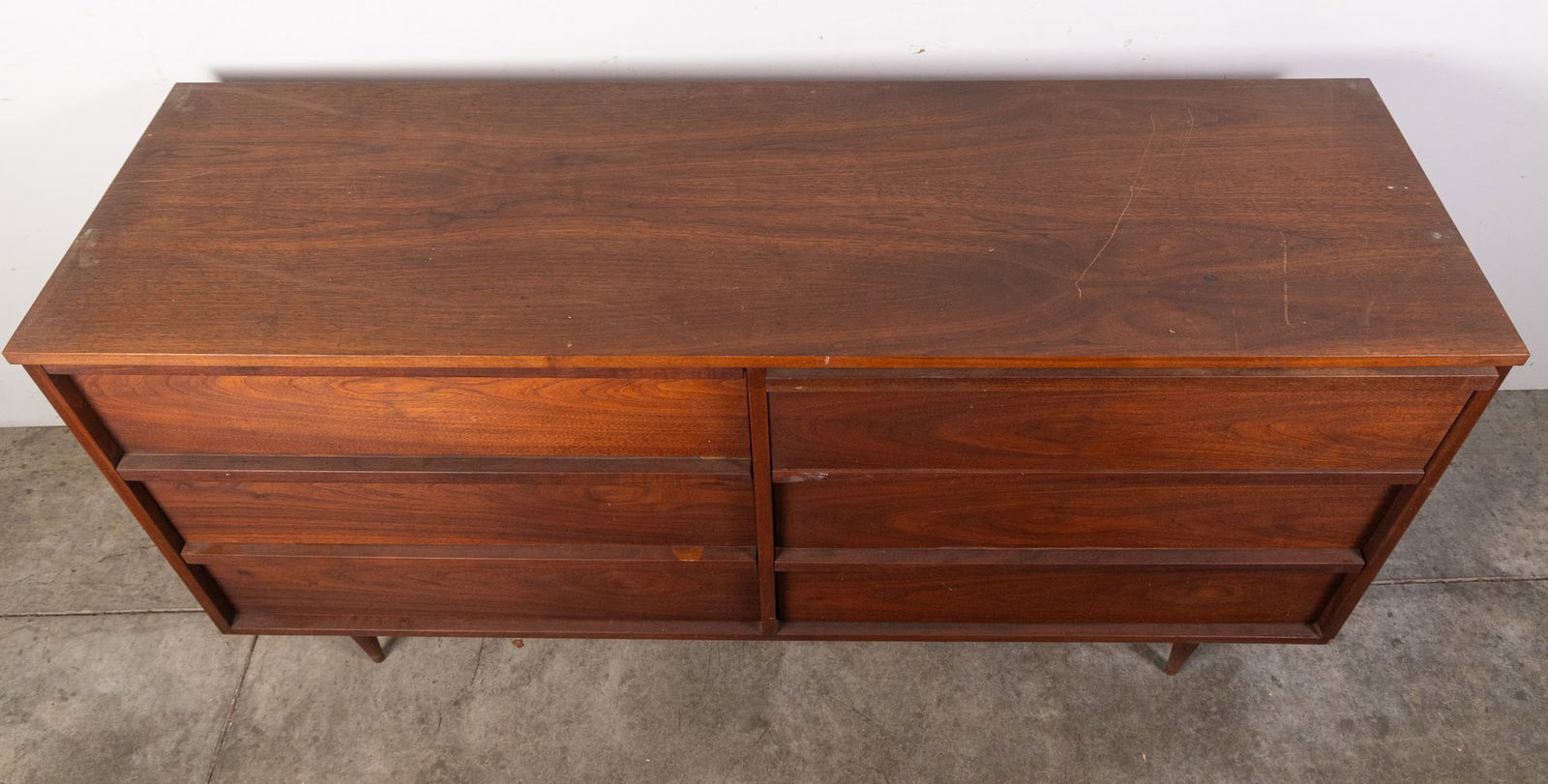 Modern Architectural Walnut Hutch - 7