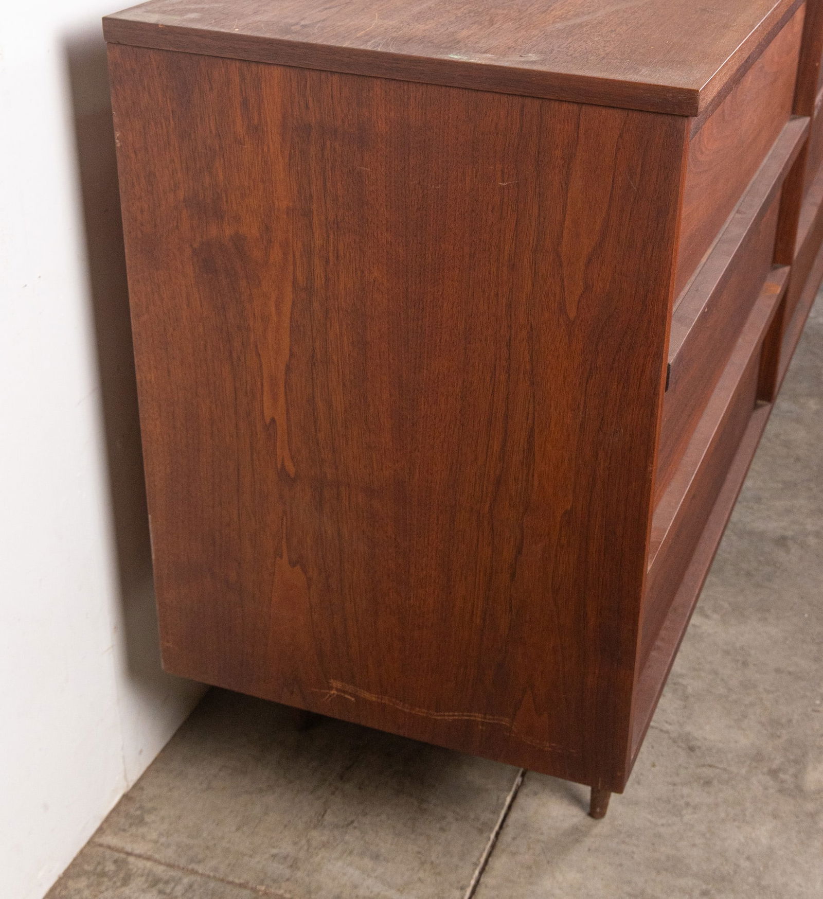 Modern Architectural Walnut Hutch - 8