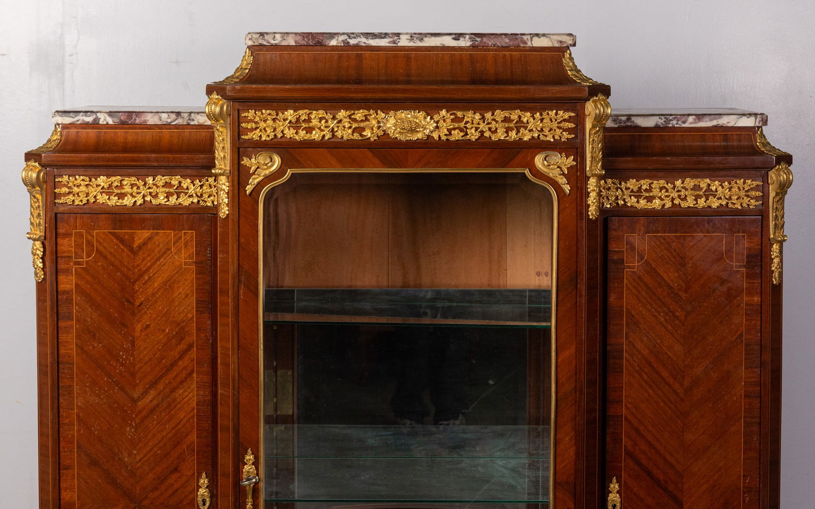 Antique Gilt French Vitrine - 2