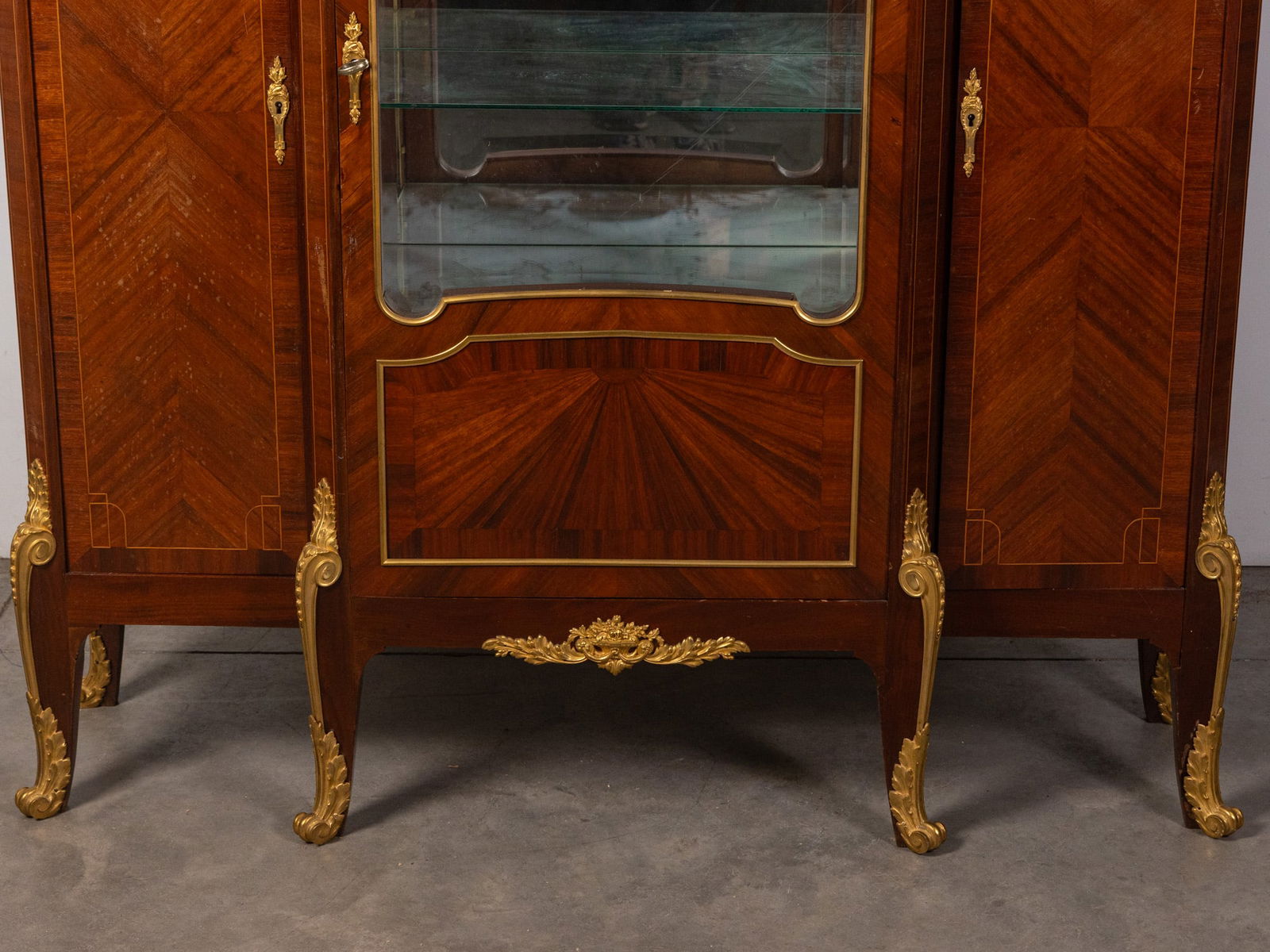 Antique Gilt French Vitrine - 3