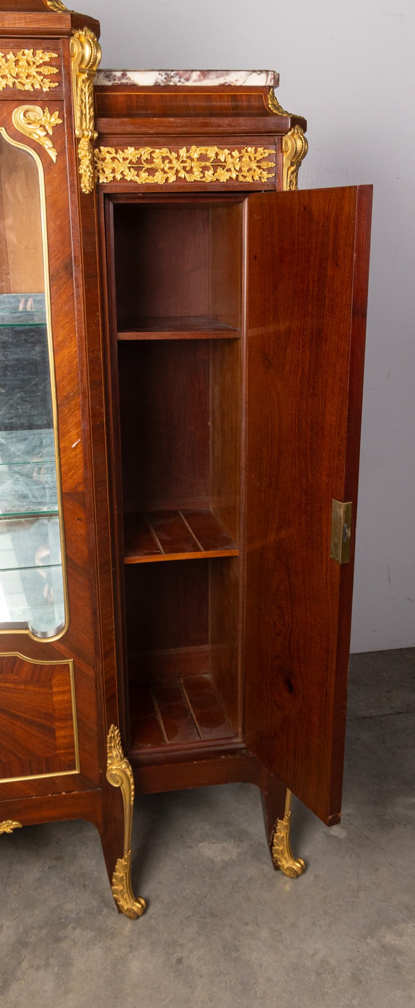 Antique Gilt French Vitrine - 7