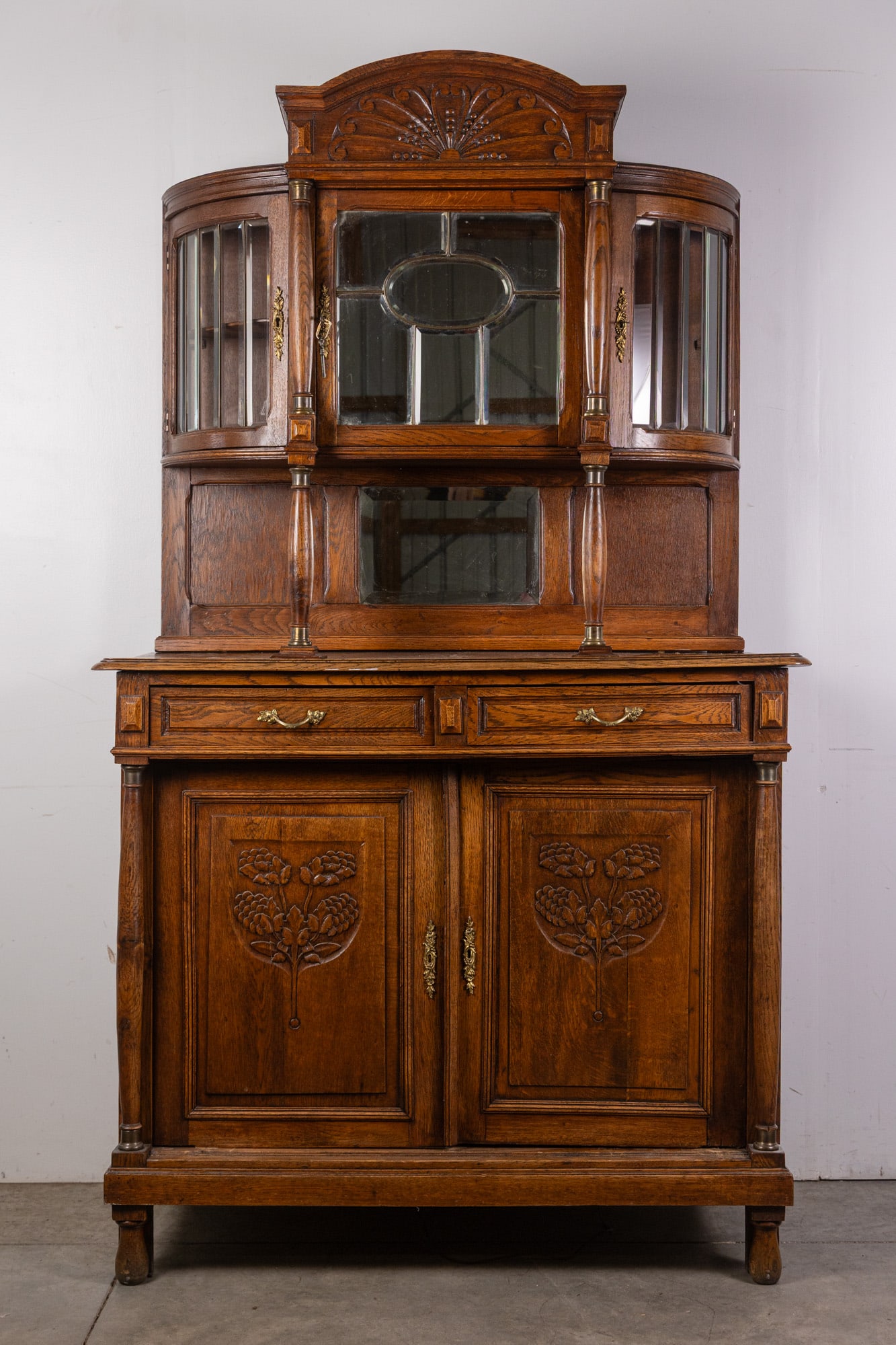 Victorian Two-Tiered Oak Sideboard (1 of 13)