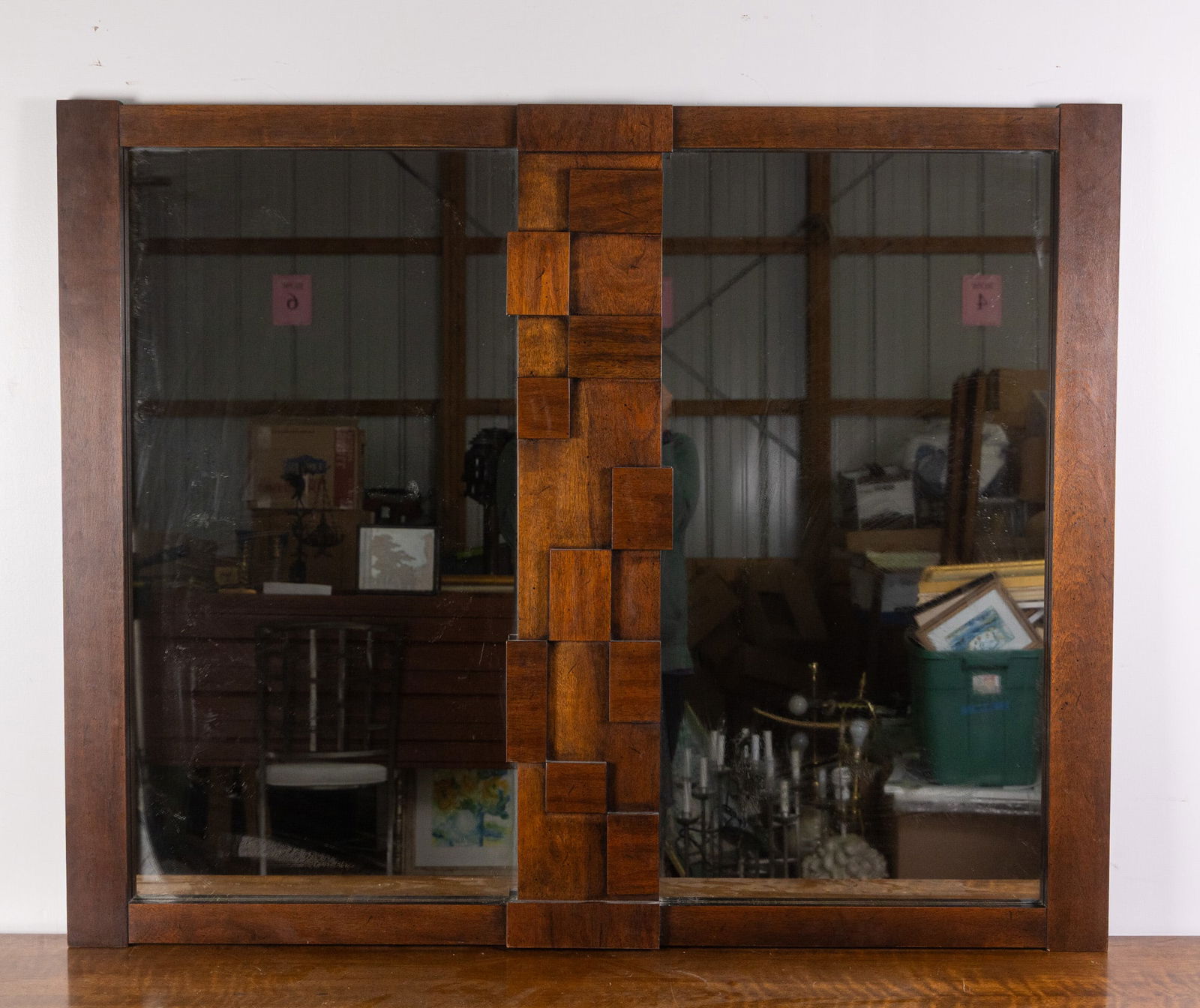 Lane | "Staccato" Brutalist Low Chest w/ Mirror - 3