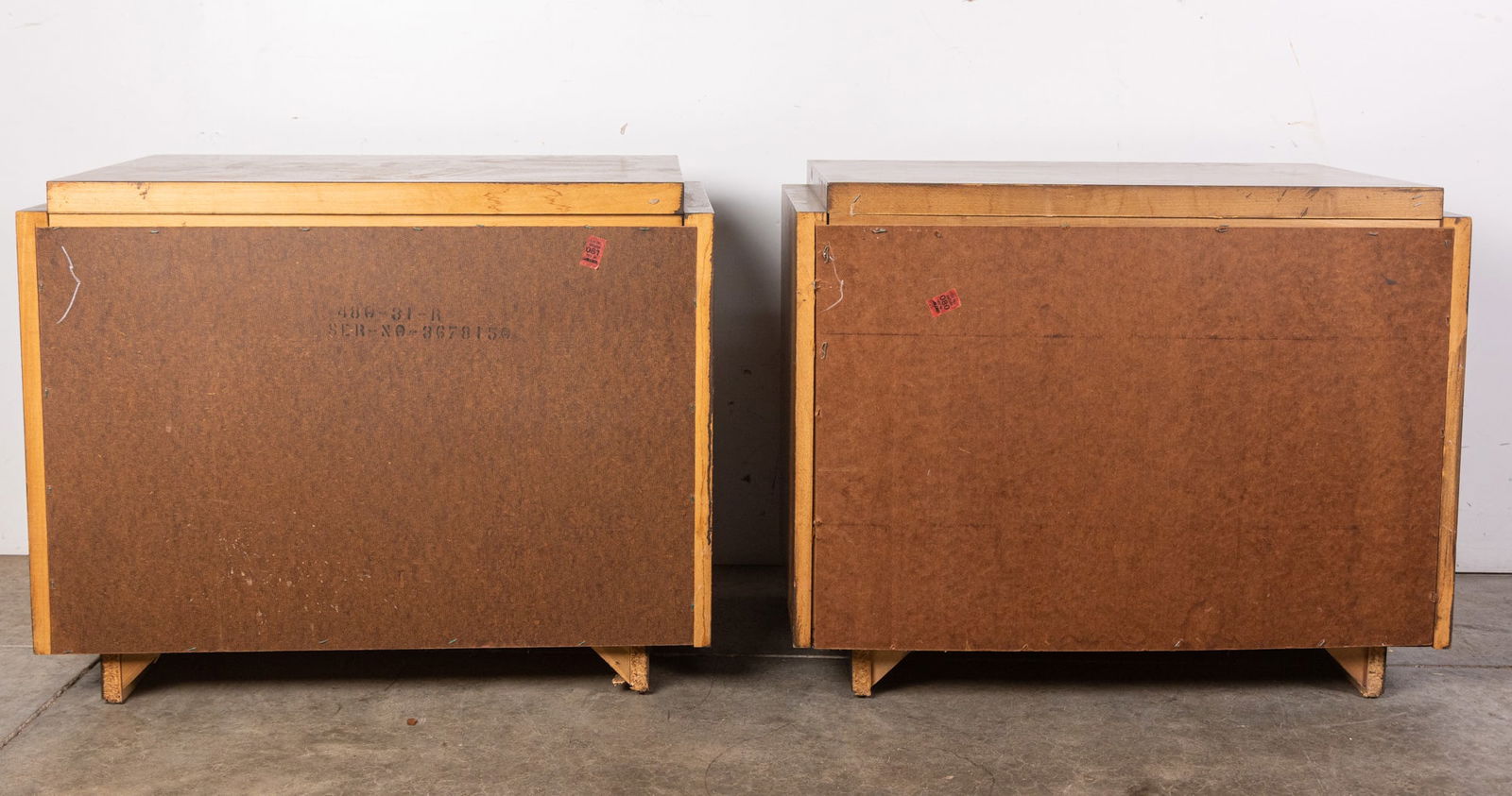 Lane | Pair of "Staccato" Brutalist Nightstands - 6