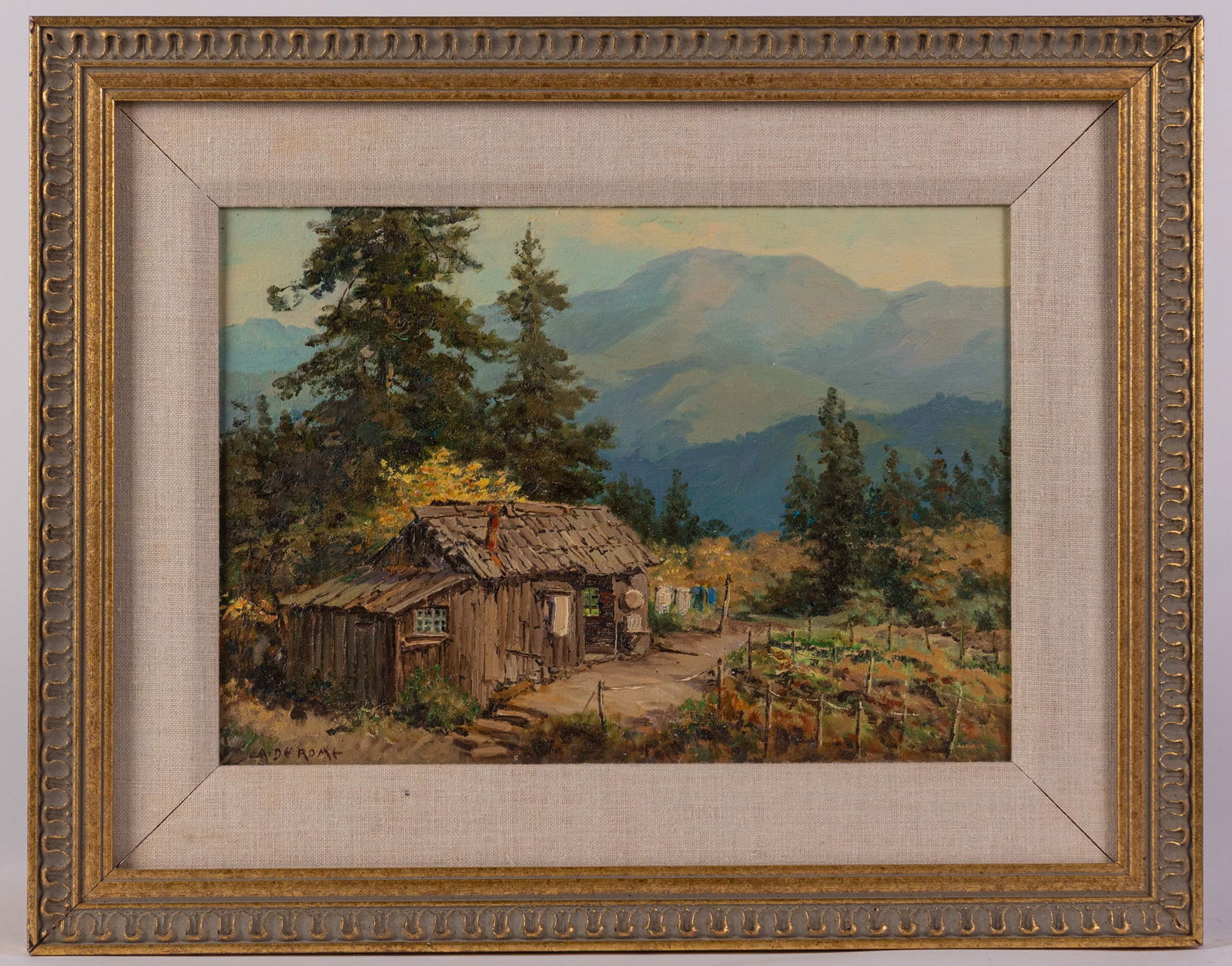 Albert DeRome (1885-1984) | "Martin Cabin on Los Gatos, Santa Cruz" - 2