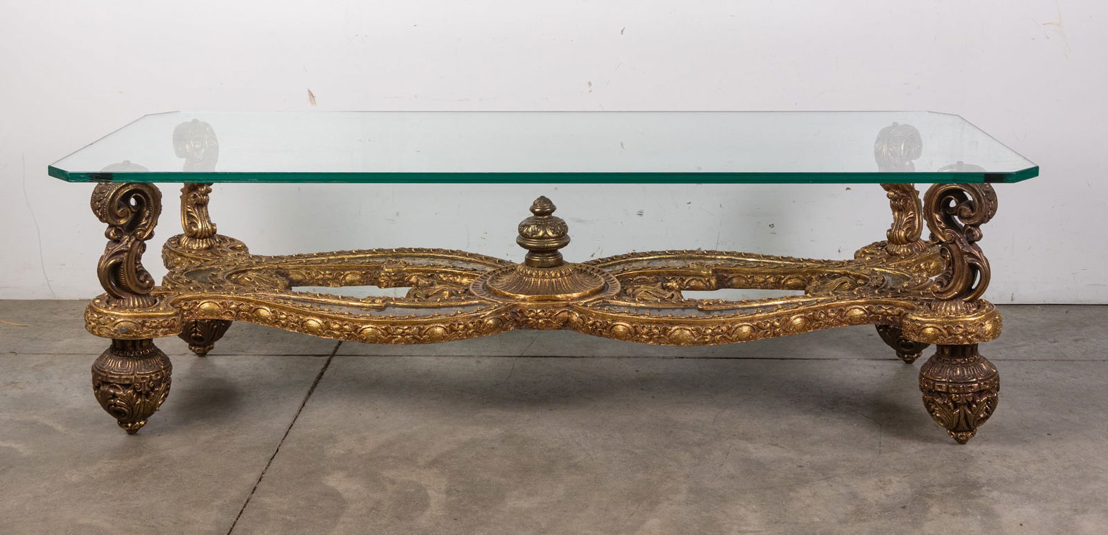 Ornate Baroque Gilded Coffee Table (1 of 10)