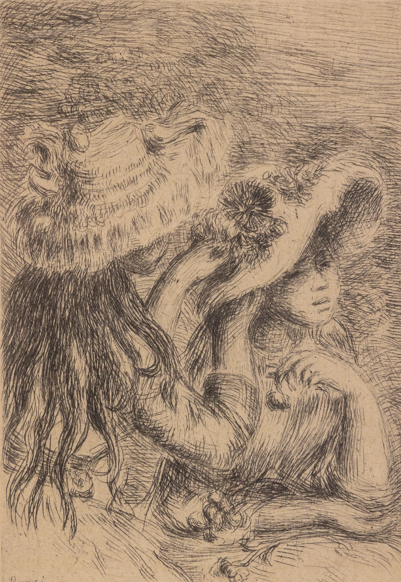 Pierre-Auguste Renoir (1841–1919) | "Le Chapeau Epingle" Etching: A leading figure in the development of the style that would come to be known as Impressionism, Pierre-Auguste Renoir was a highly regarded French painter known especially for his celebration of