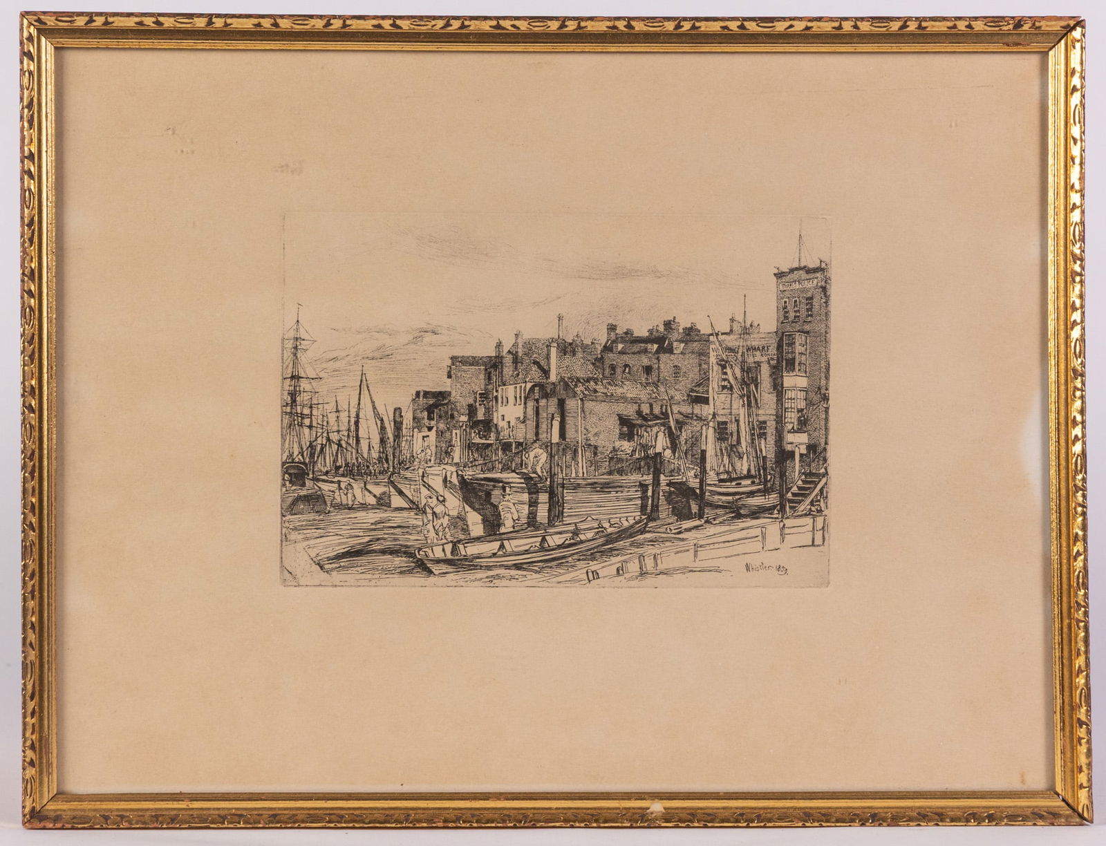 James Abbott McNeill Whistler (1834-1903) |"Thames Police" Etching - 2