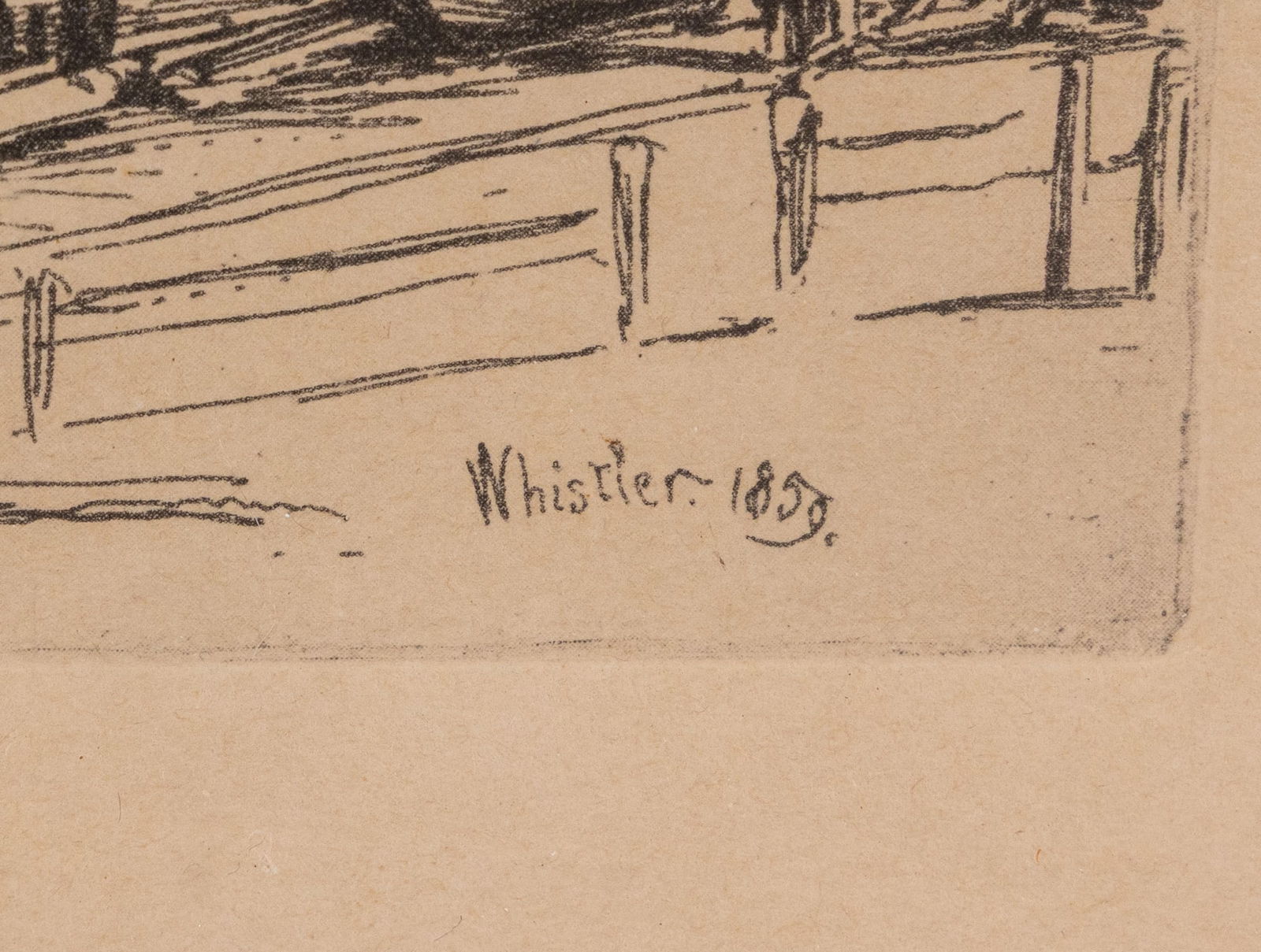 James Abbott McNeill Whistler (1834-1903) |"Thames Police" Etching - 3