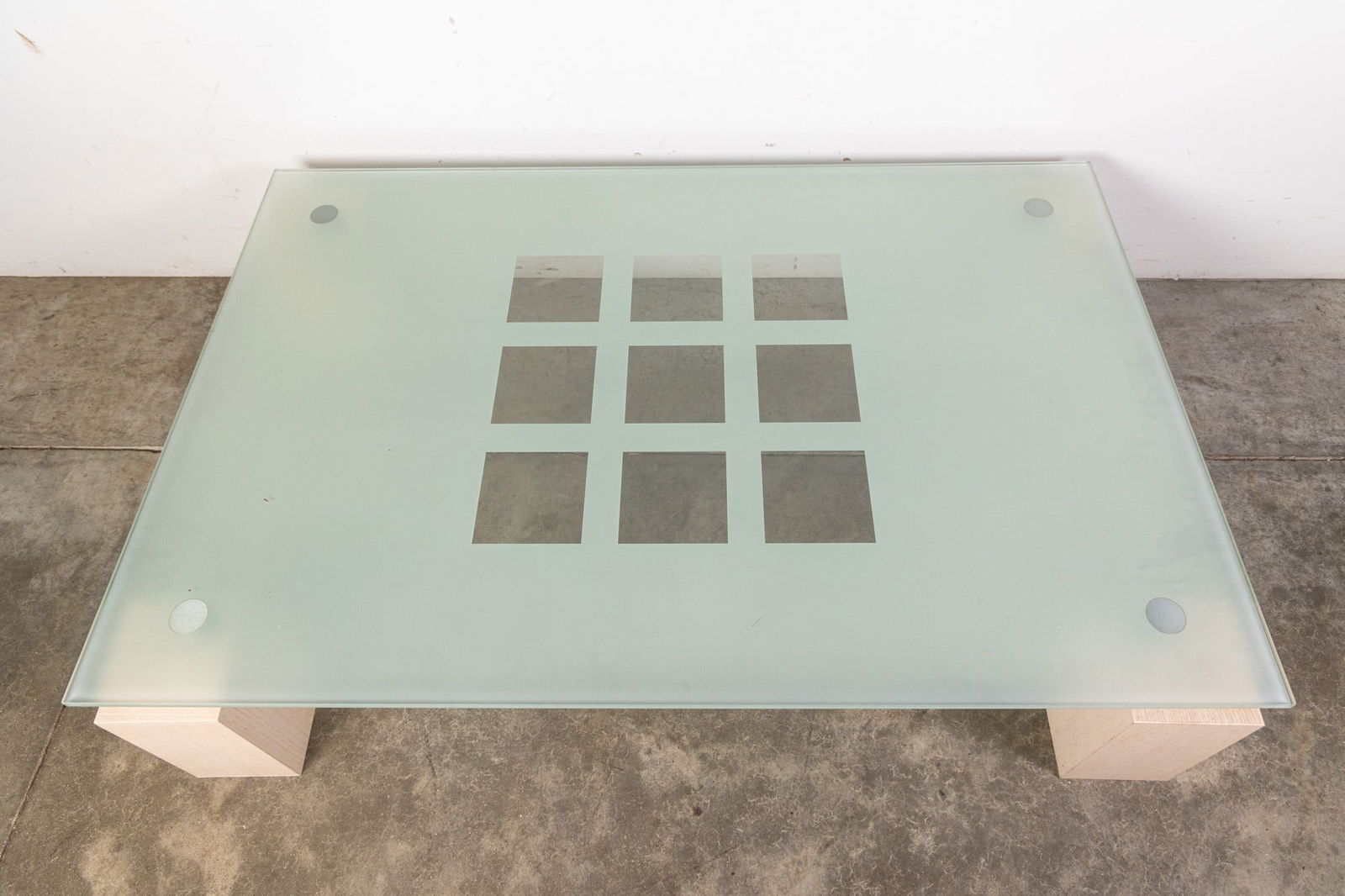 Ligne Roset | Modern "Squadra" Glass Top Coffee Table - 2