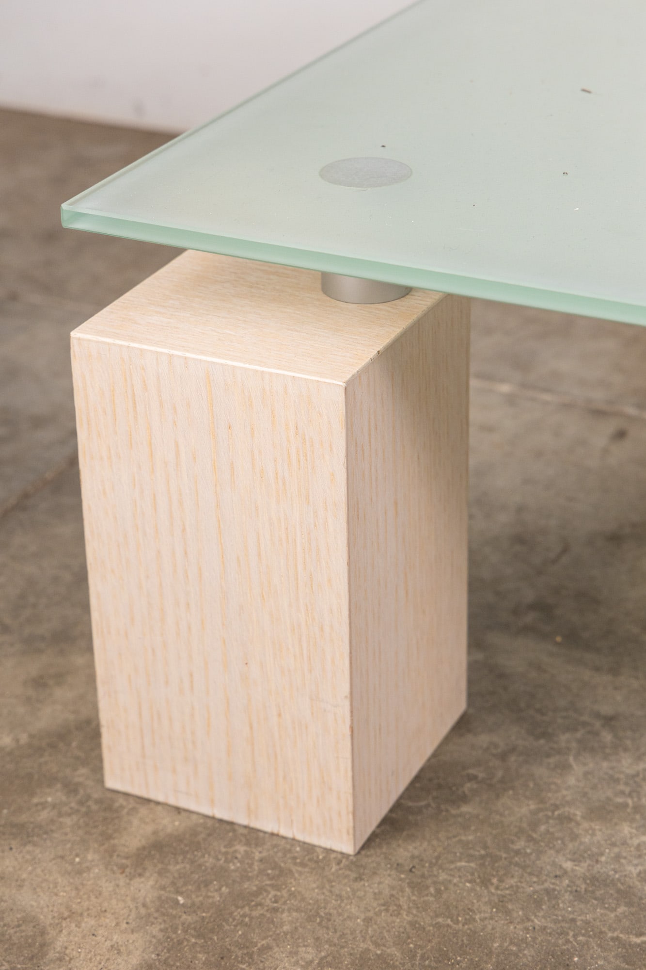 Ligne Roset | Modern "Squadra" Glass Top Coffee Table - 4